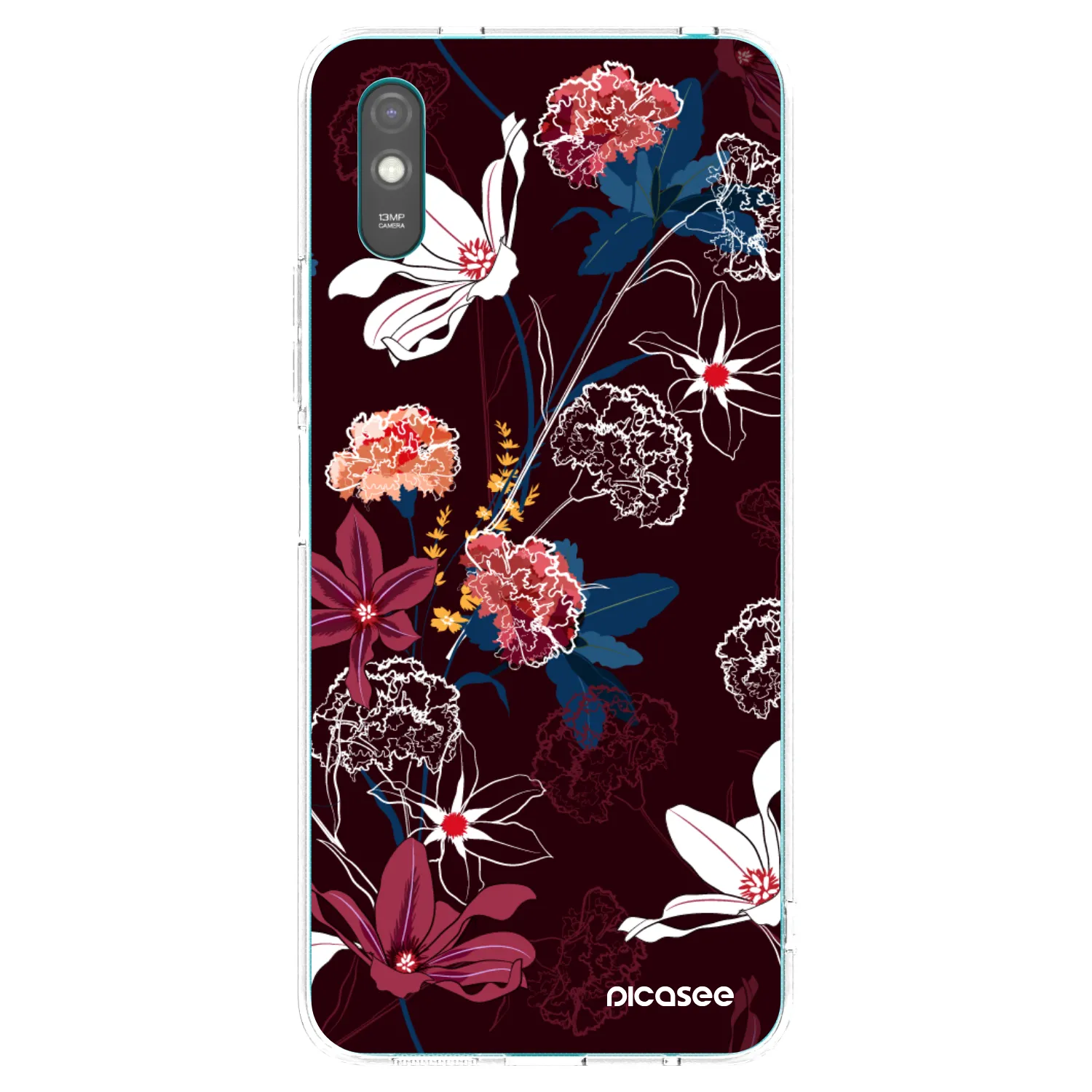Picasee silikonový průhledný obal pro Xiaomi Redmi 9A - Dark Meadow