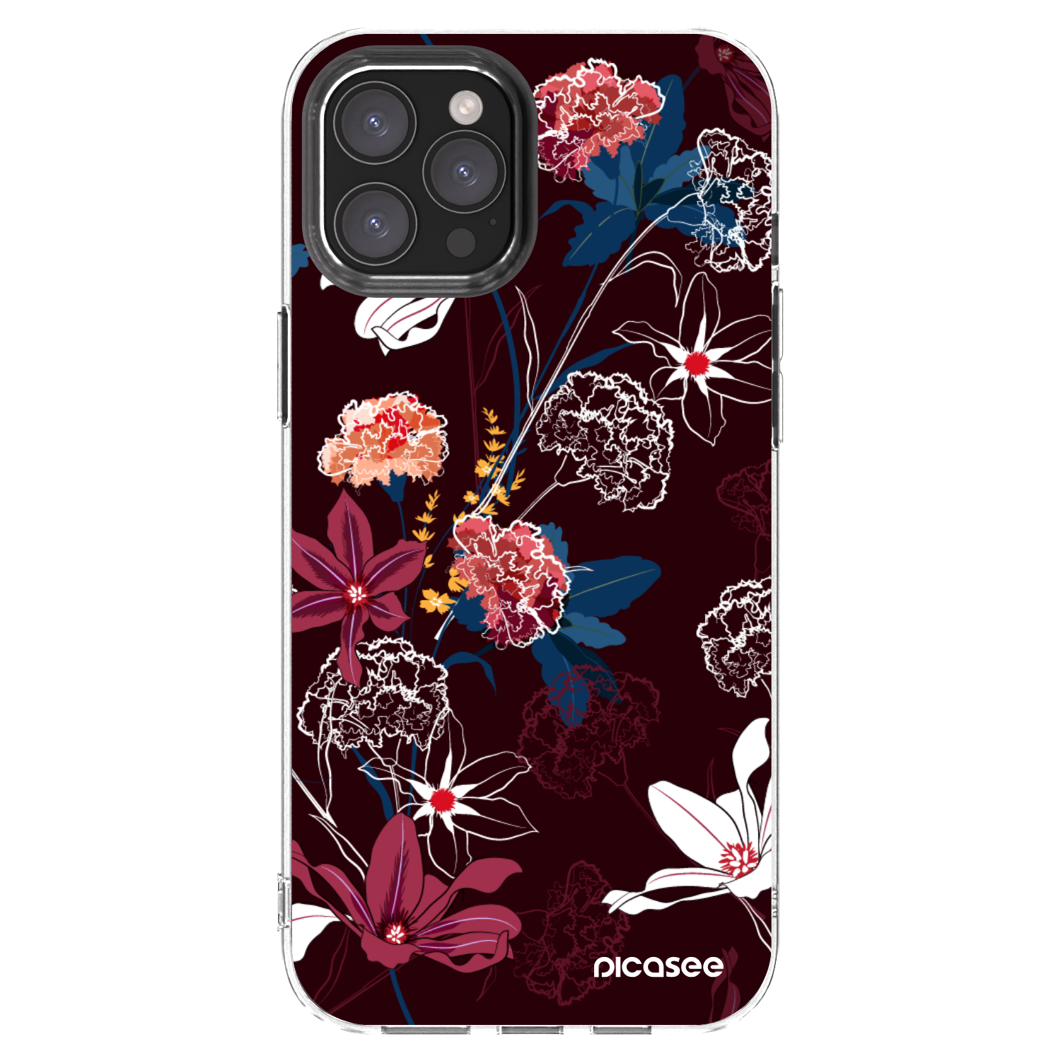 Picasee silikonový průhledný obal pro Apple iPhone 12 Pro Max - Dark Meadow