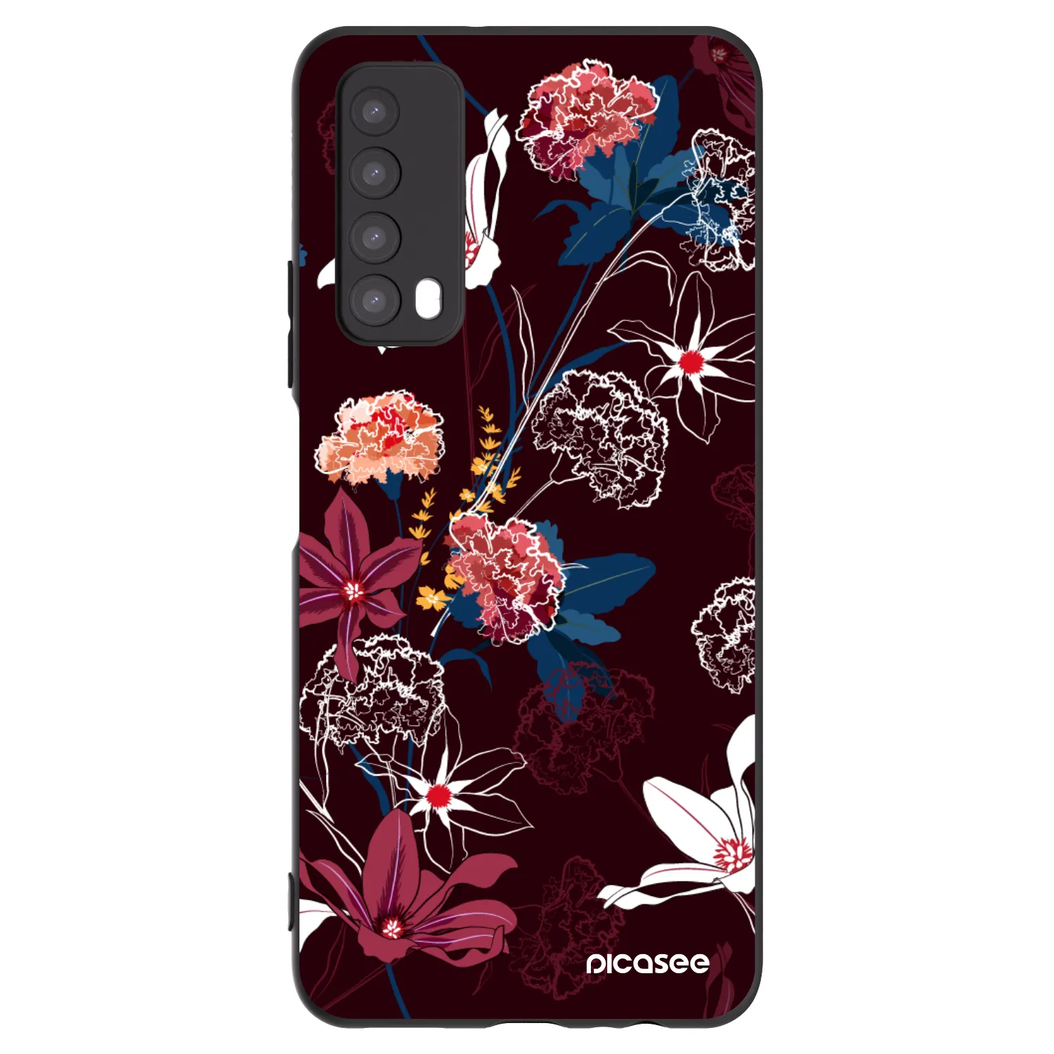 Picasee silikonový černý obal pro Huawei P Smart 2021 - Dark Meadow