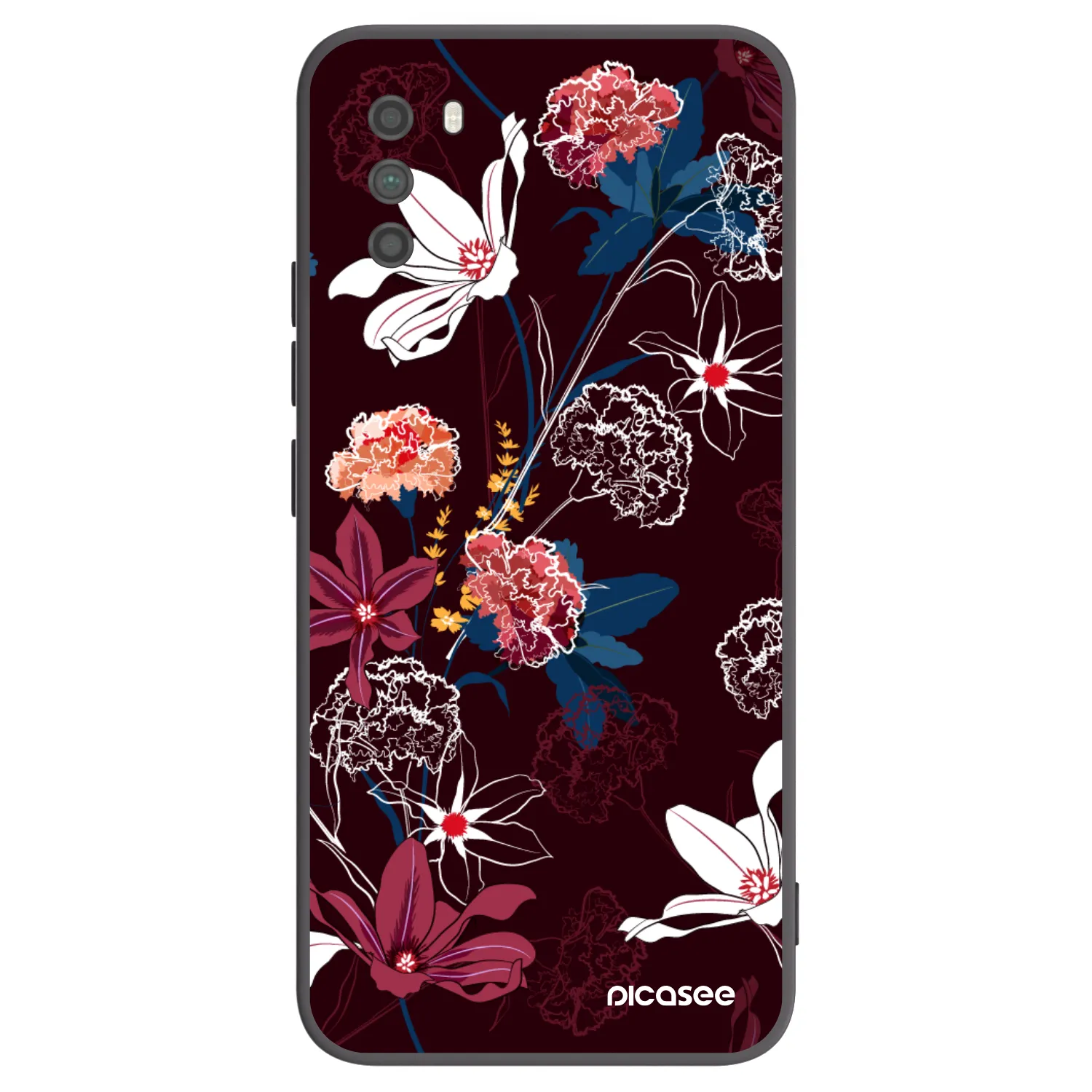 Picasee silikonový černý obal pro Xiaomi Poco M3 - Dark Meadow