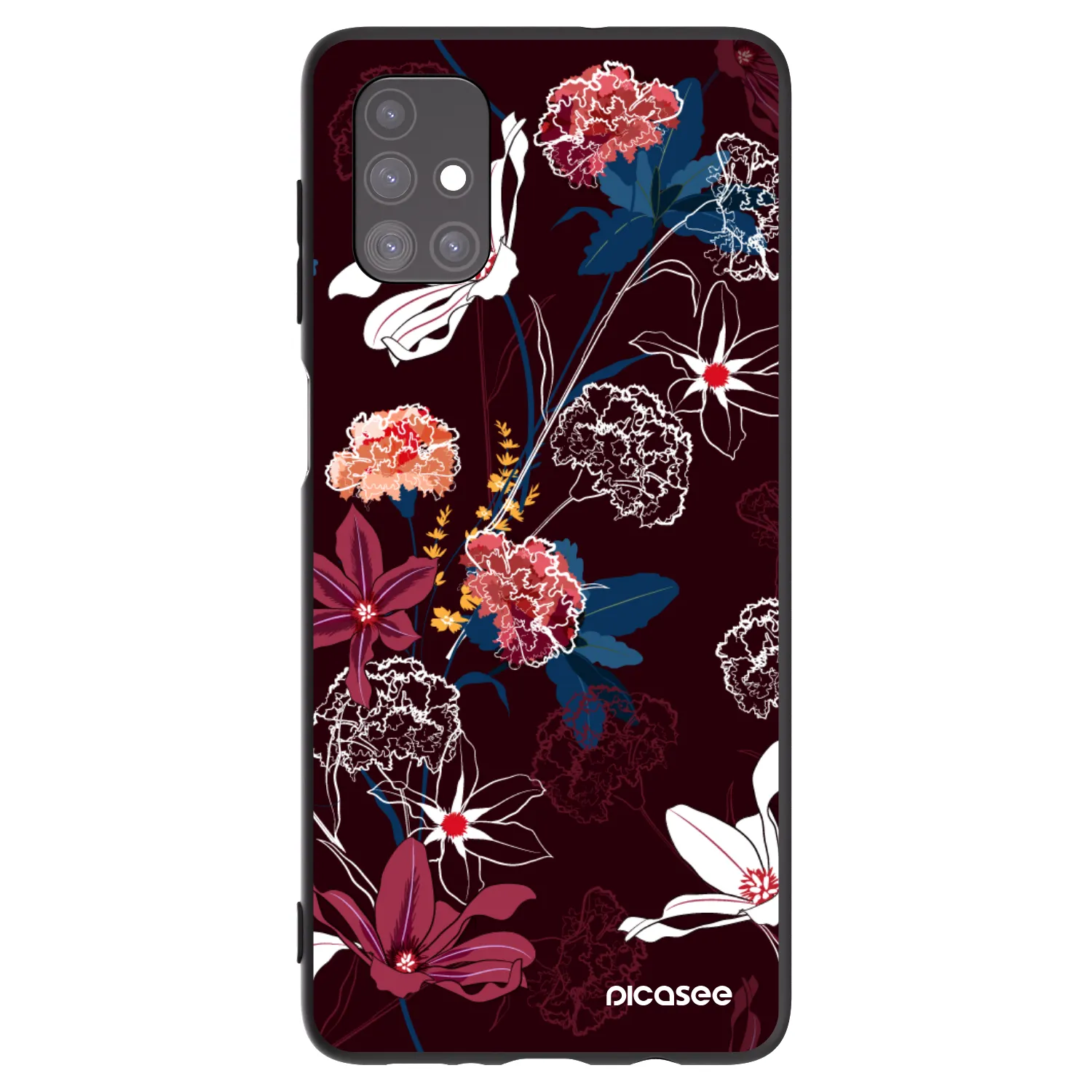 Picasee silikonový černý obal pro Samsung Galaxy M51 M515F - Dark Meadow