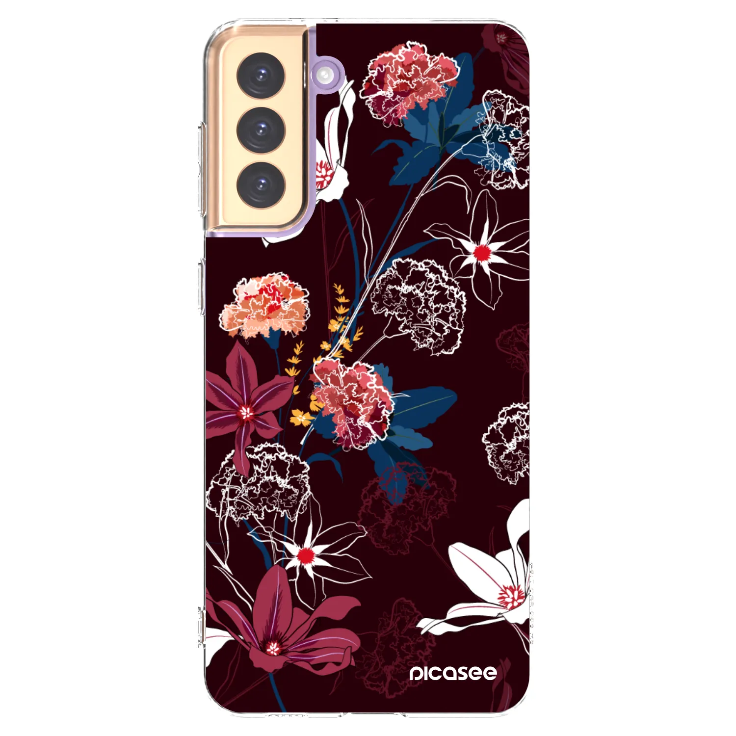 Picasee silikonový průhledný obal pro Samsung Galaxy S21+ 5G G996F - Dark Meadow