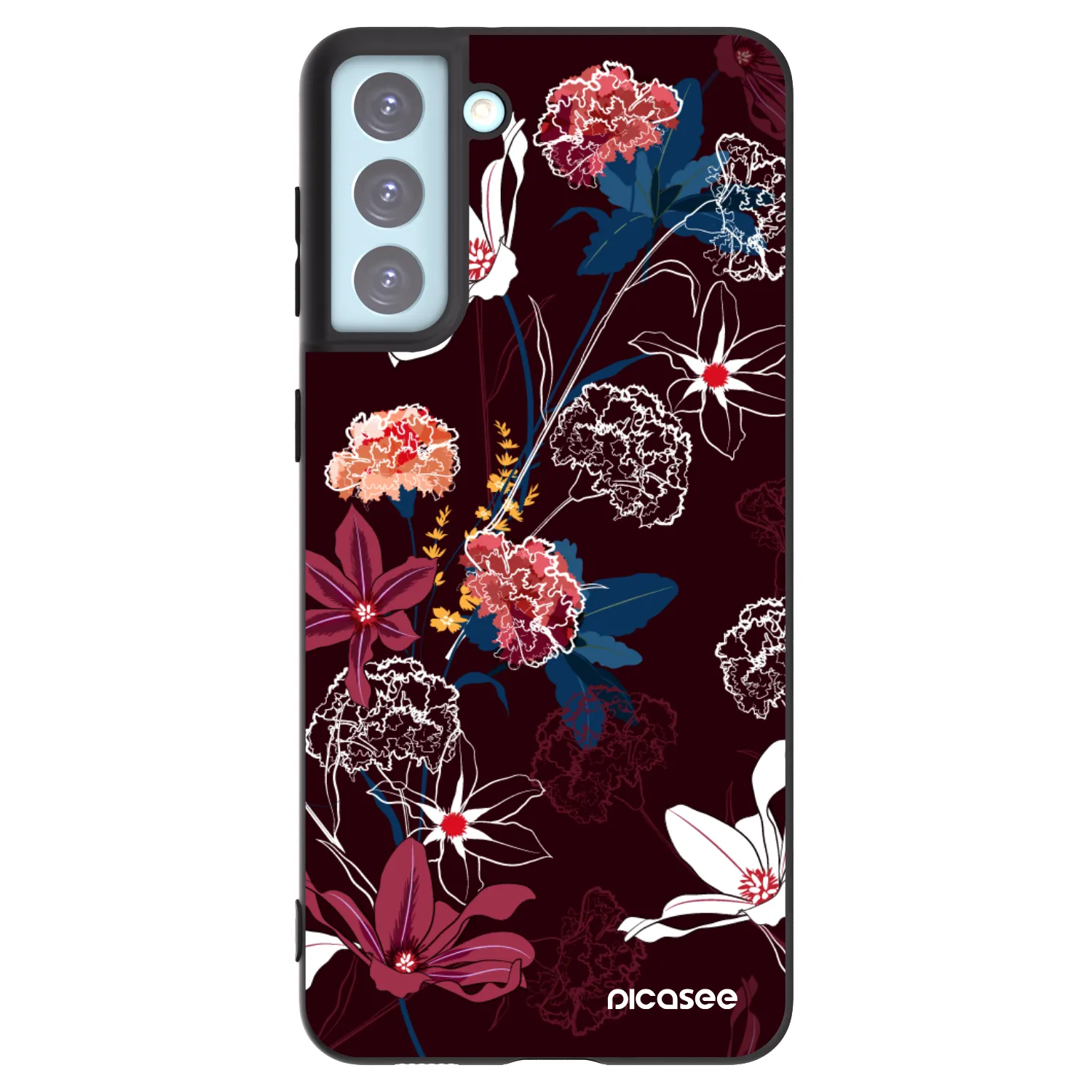 Picasee silikonový černý obal pro Samsung Galaxy S21+ 5G G996F - Dark Meadow