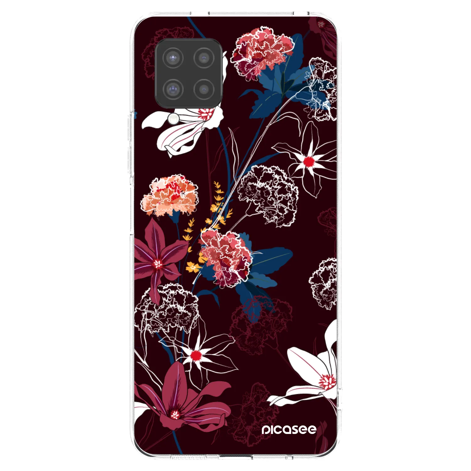 Picasee silikonový průhledný obal pro Samsung Galaxy A42 A426B - Dark Meadow