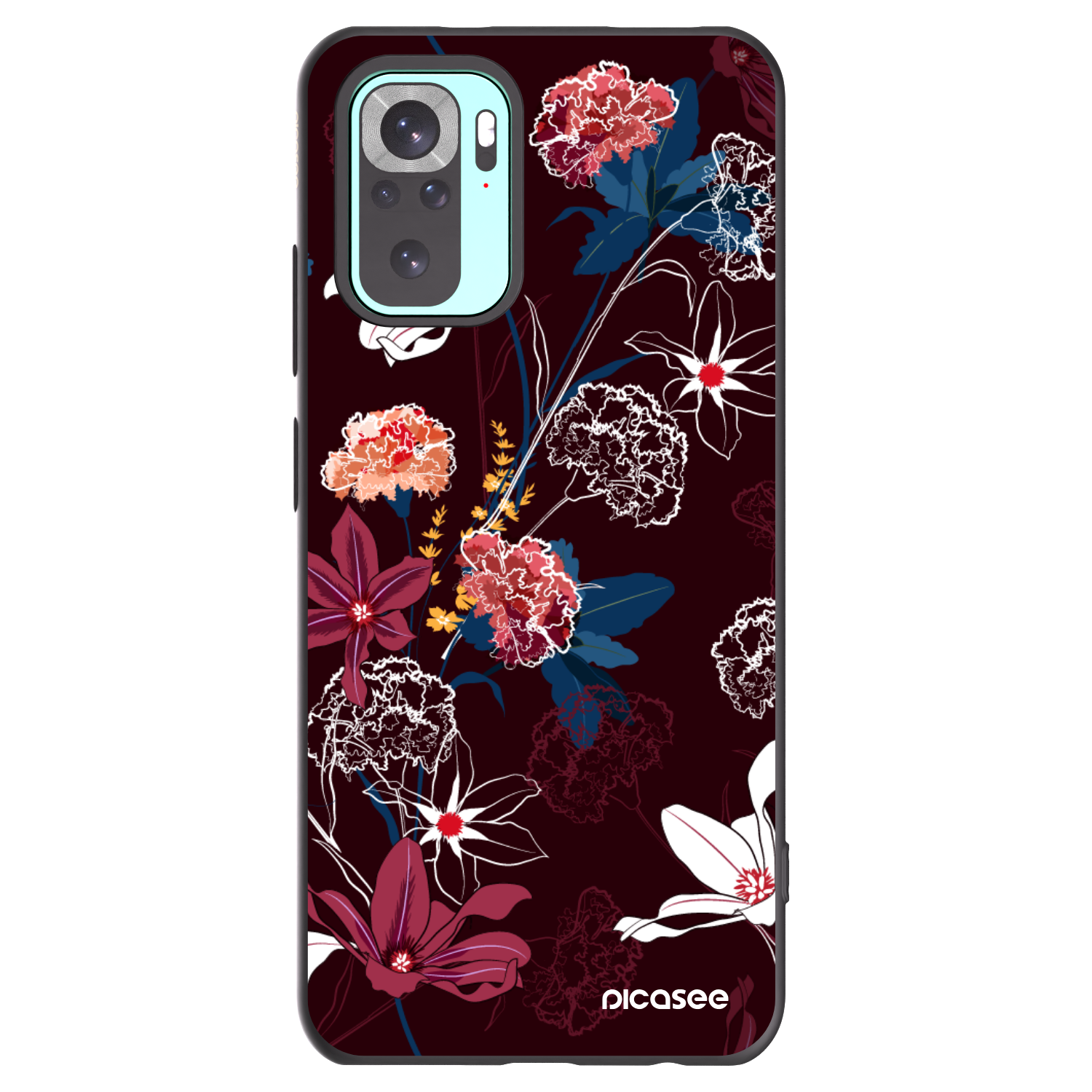 Picasee silikonový černý obal pro Xiaomi Redmi Note 10 Pro - Dark Meadow
