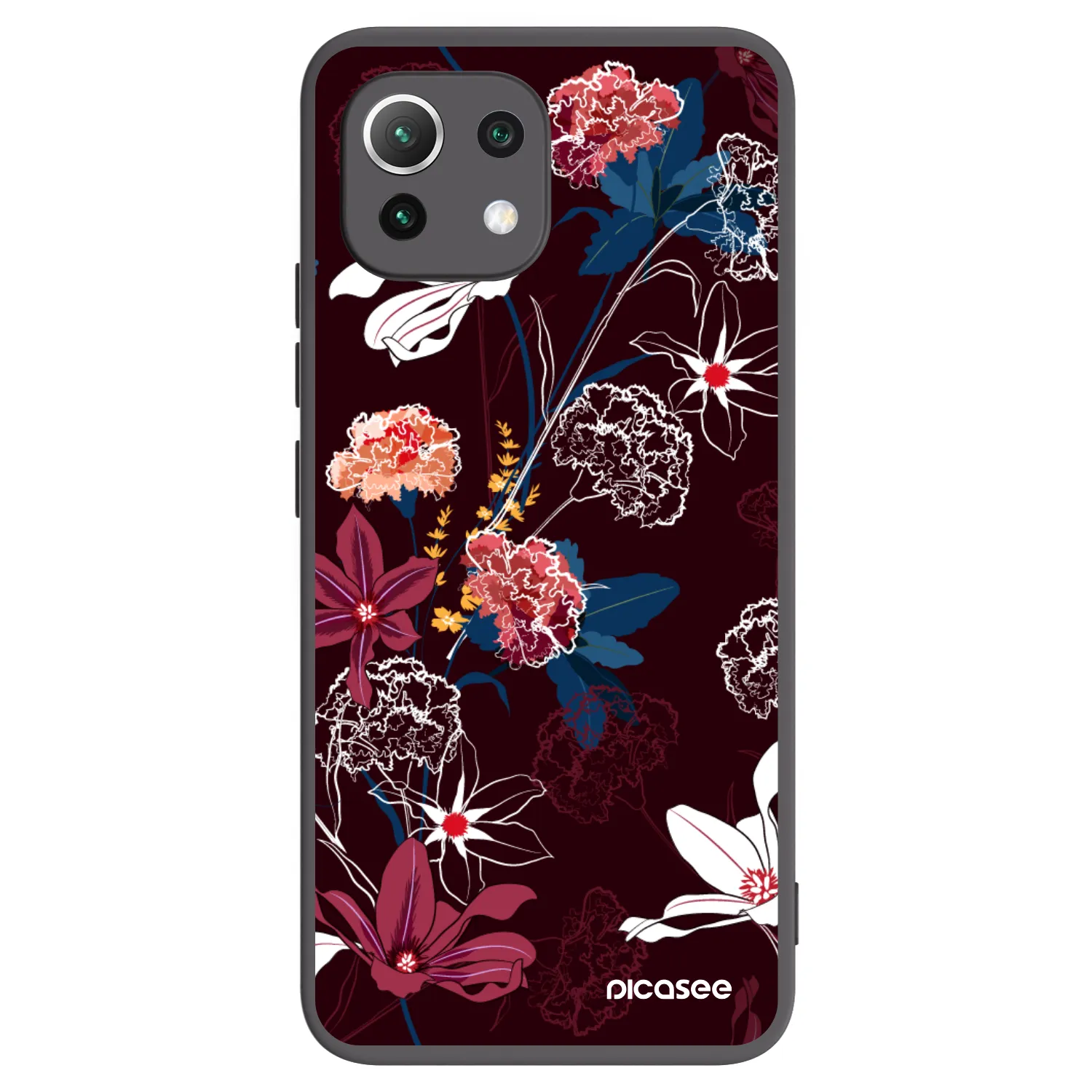Picasee silikonový černý obal pro Xiaomi Mi 11 Lite - Dark Meadow