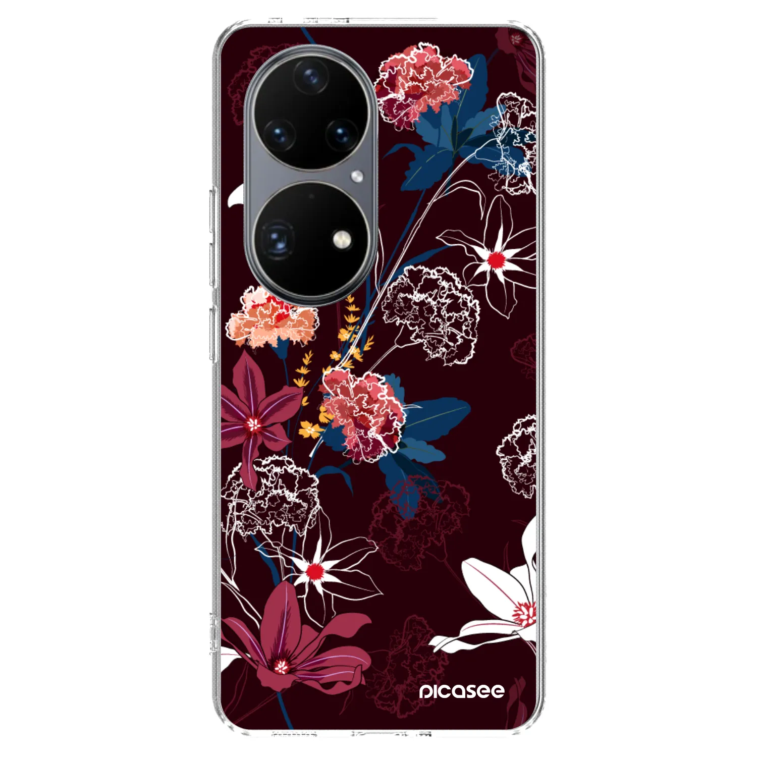 Picasee silikonový průhledný obal pro Huawei P50 - Dark Meadow