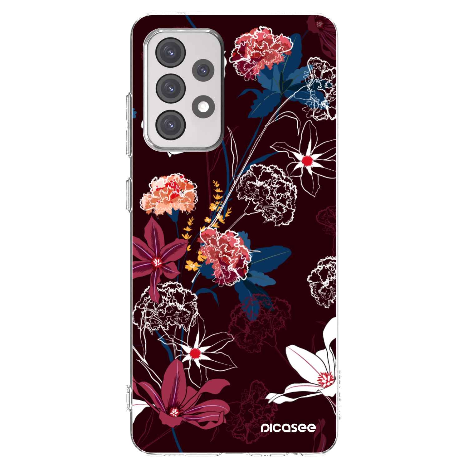 Picasee silikonový průhledný obal pro Samsung Galaxy A52s 5G A528B - Dark Meadow