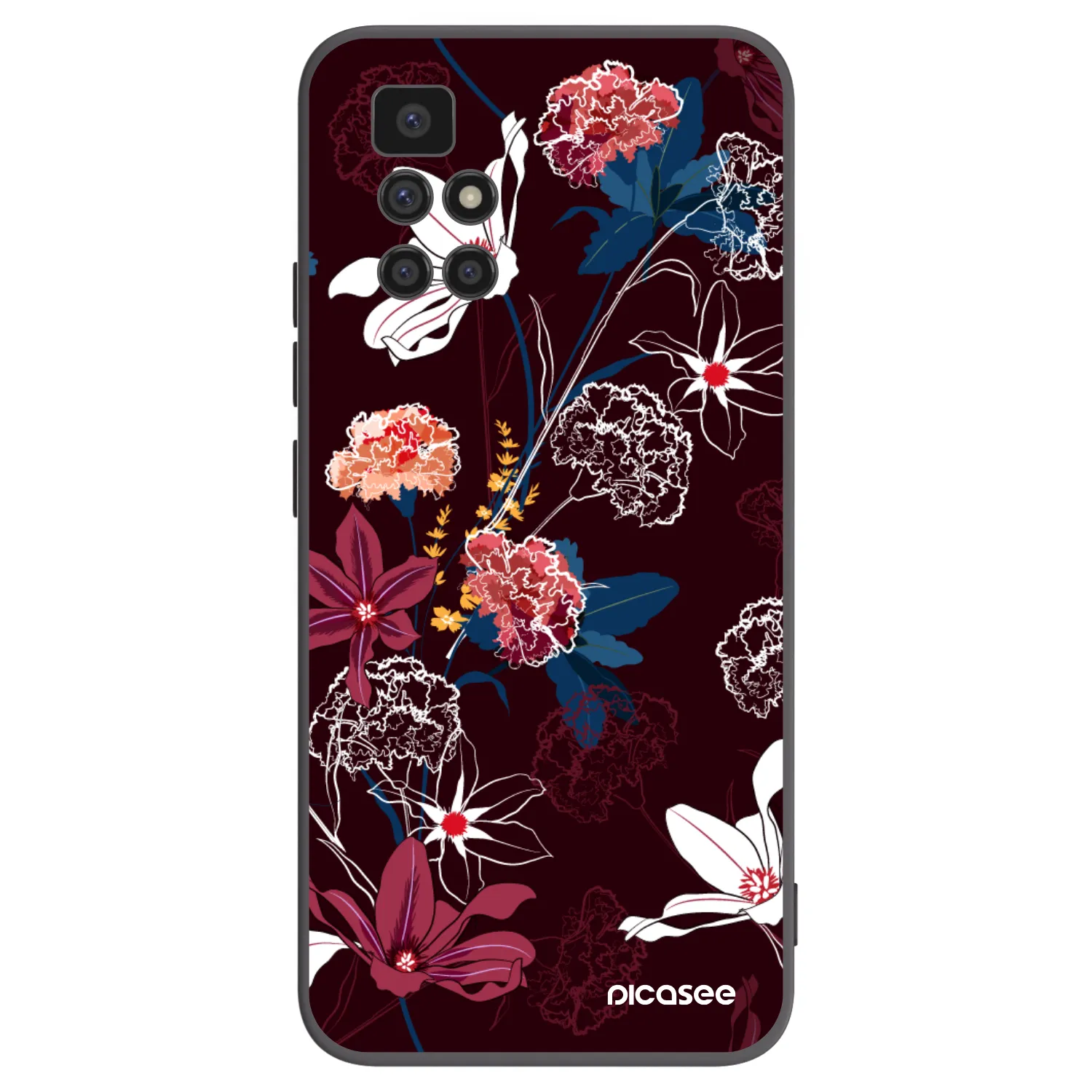 Picasee silikonový černý obal pro Xiaomi Redmi 10 - Dark Meadow