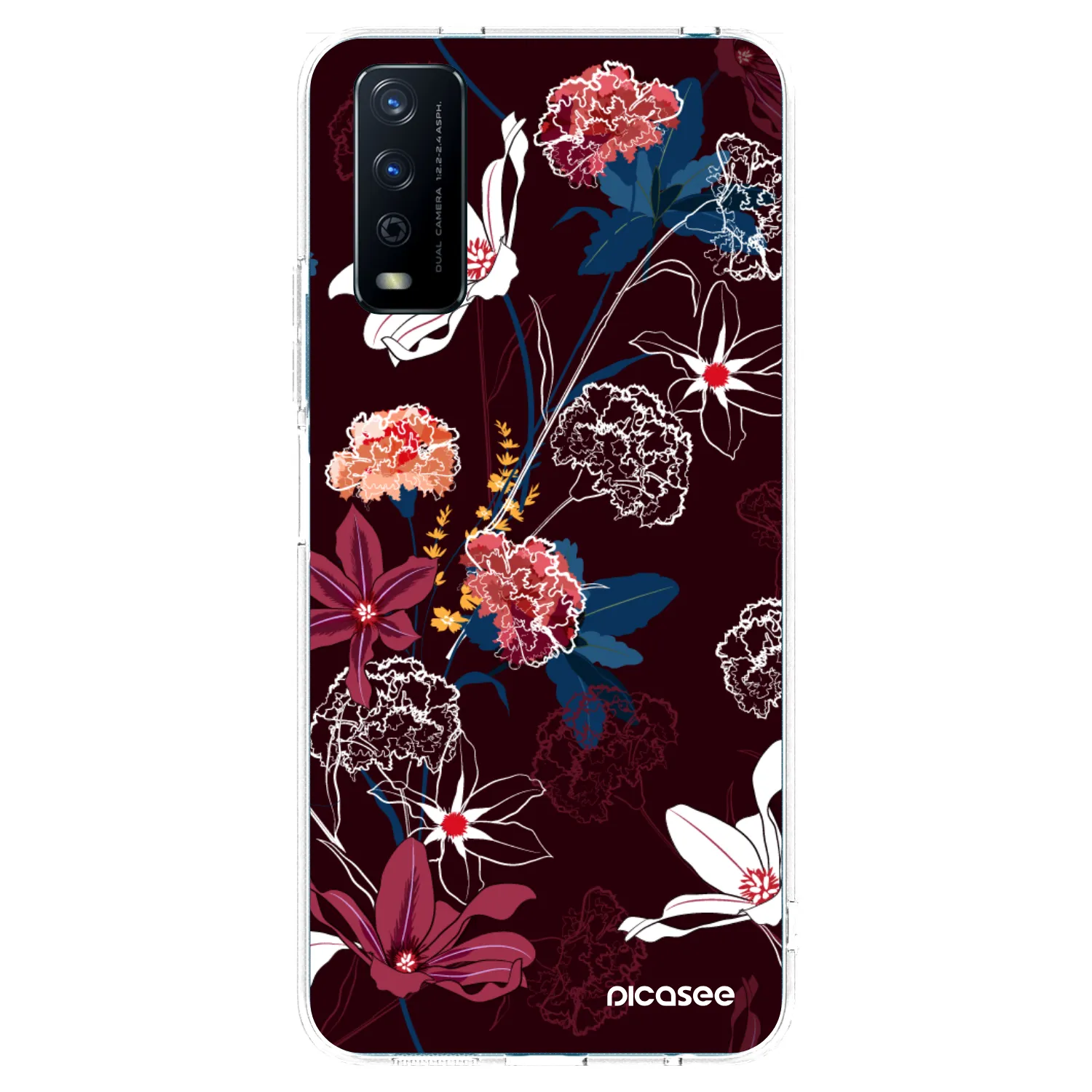 Picasee silikonový průhledný obal pro Vivo Y11s - Dark Meadow