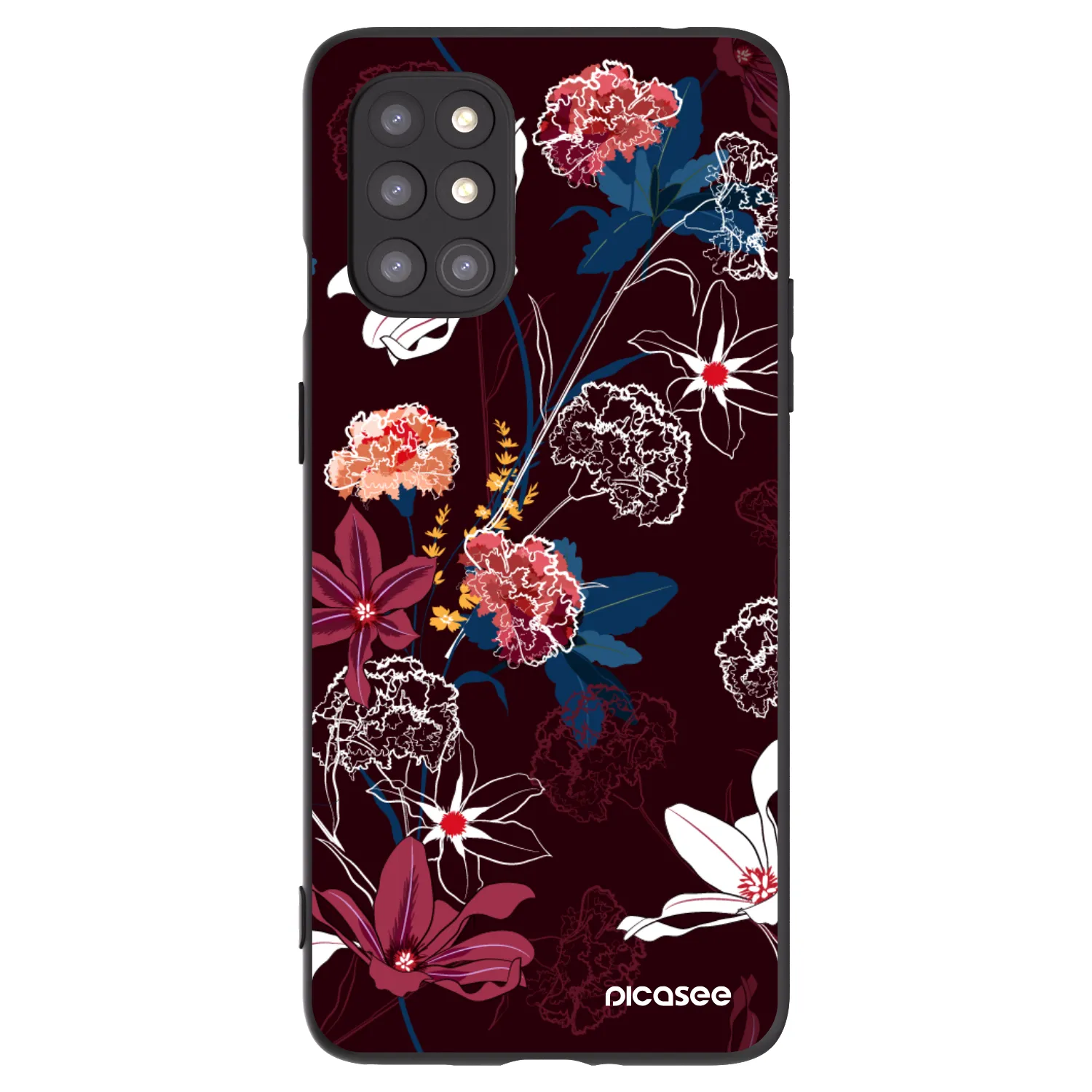 Picasee silikonový černý obal pro OnePlus 8T - Dark Meadow