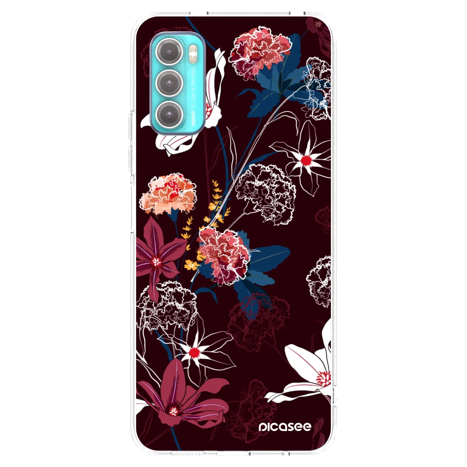 Picasee silikonový průhledný obal pro Motorola Moto G60 - Dark Meadow