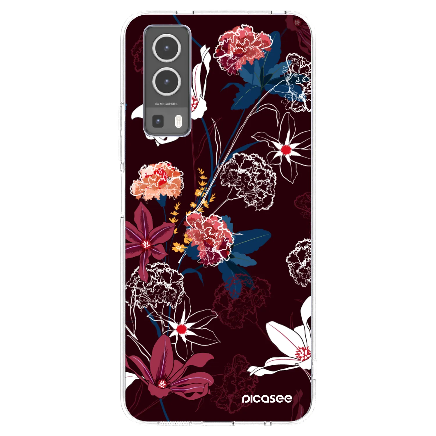 Picasee silikonový průhledný obal pro Vivo Y72 5G - Dark Meadow