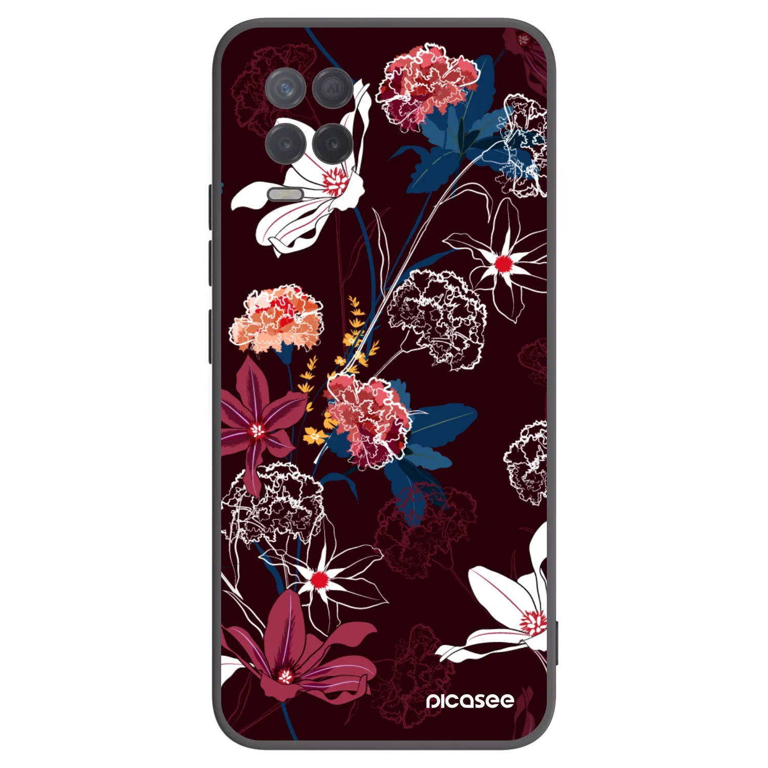 Picasee silikonový černý obal pro Realme 8 5G - Dark Meadow
