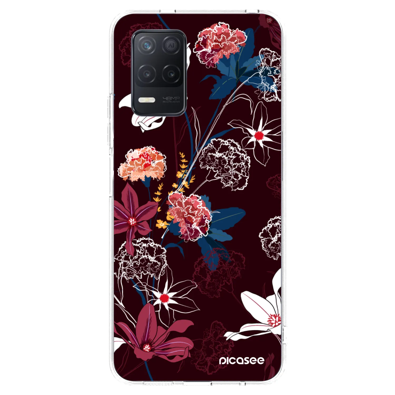 Picasee silikonový průhledný obal pro Realme 8 5G - Dark Meadow
