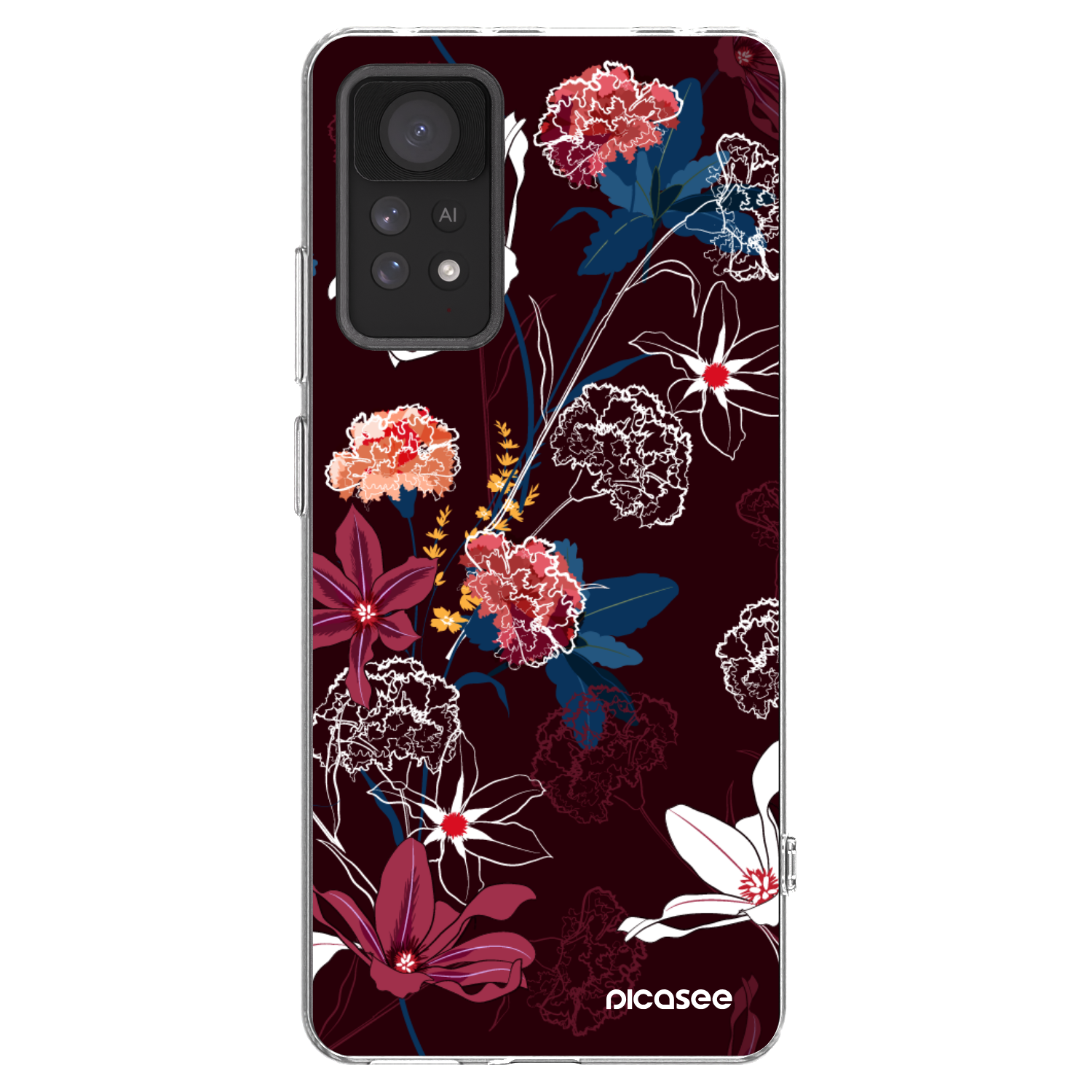 Picasee silikonový průhledný obal pro Xiaomi Redmi Note 11 Pro - Dark Meadow