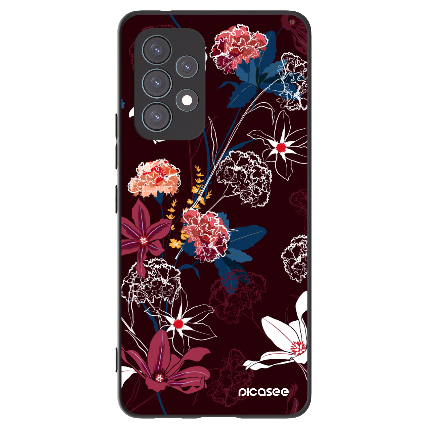 Picasee silikonový černý obal pro Samsung Galaxy A53 5G A536 - Dark Meadow
