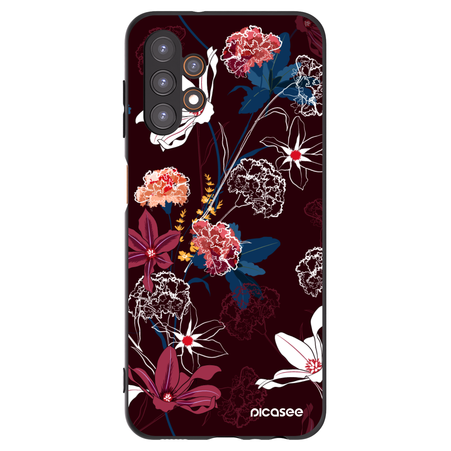 Picasee silikonový černý obal pro Samsung Galaxy A13 4G A135 - Dark Meadow