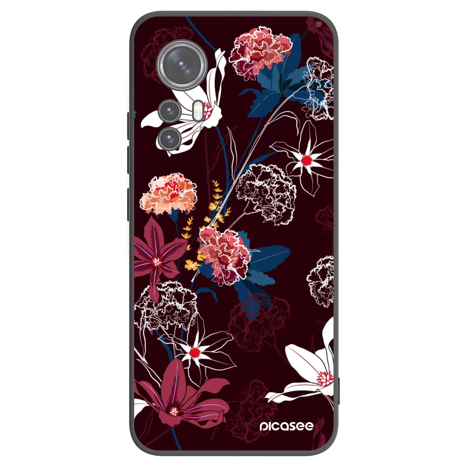 Picasee silikonový černý obal pro Xiaomi 12X - Dark Meadow