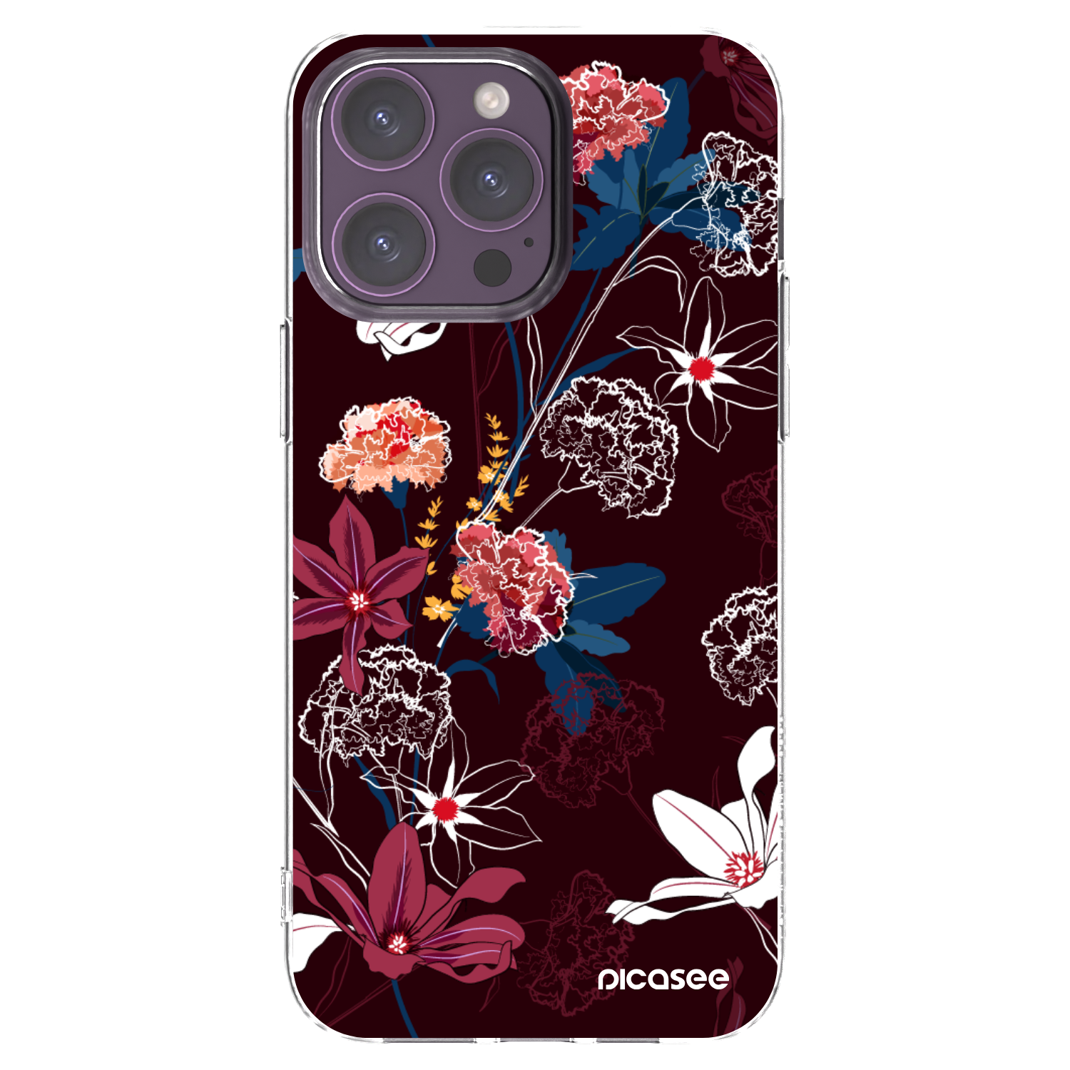 Picasee silikonový průhledný obal pro Apple iPhone 14 Pro Max - Dark Meadow