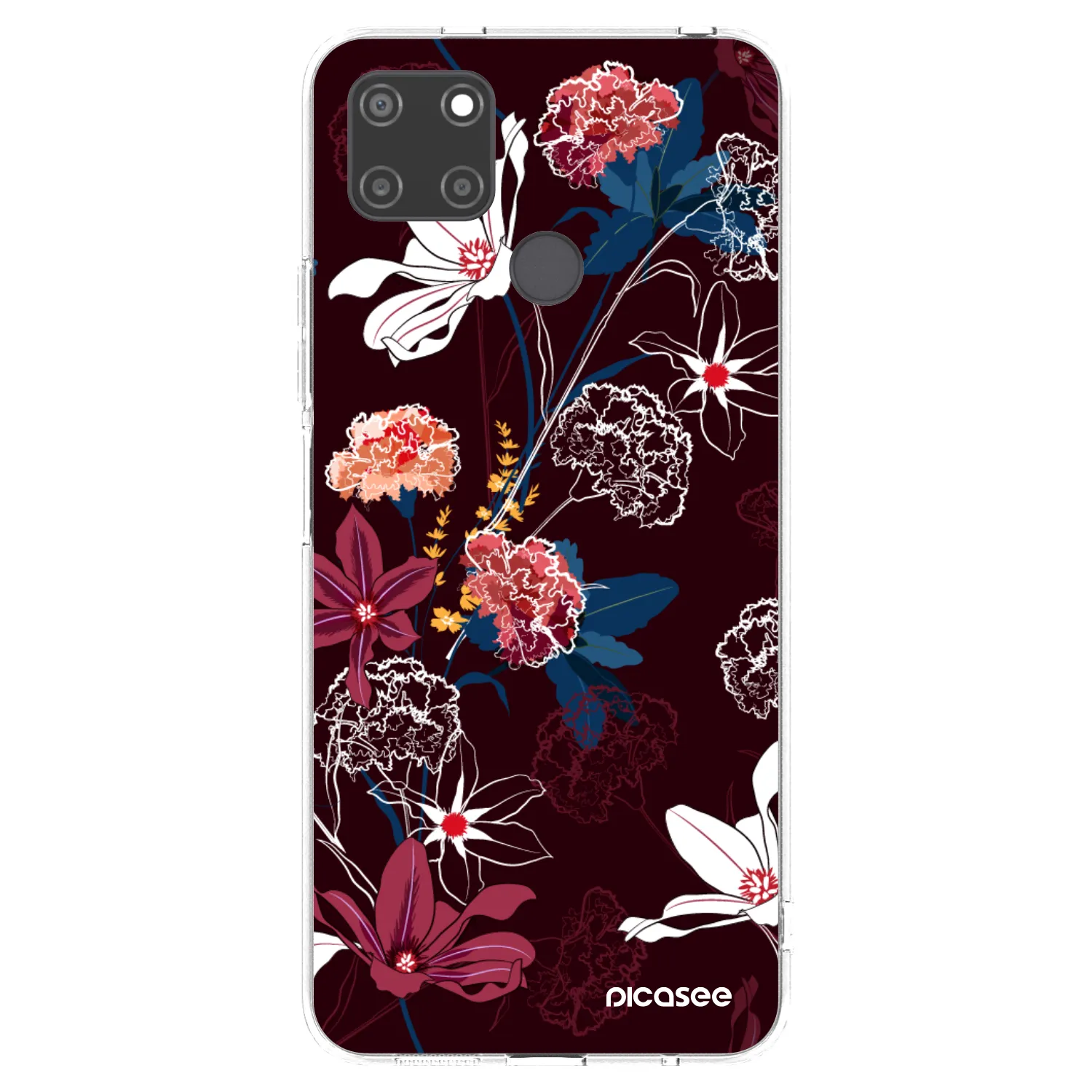 Picasee silikonový průhledný obal pro Realme C21Y - Dark Meadow