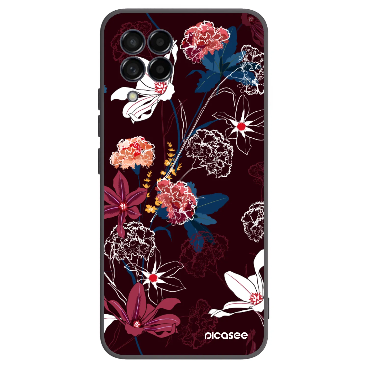 Picasee silikonový černý obal pro Samsung Galaxy M53 5G - Dark Meadow