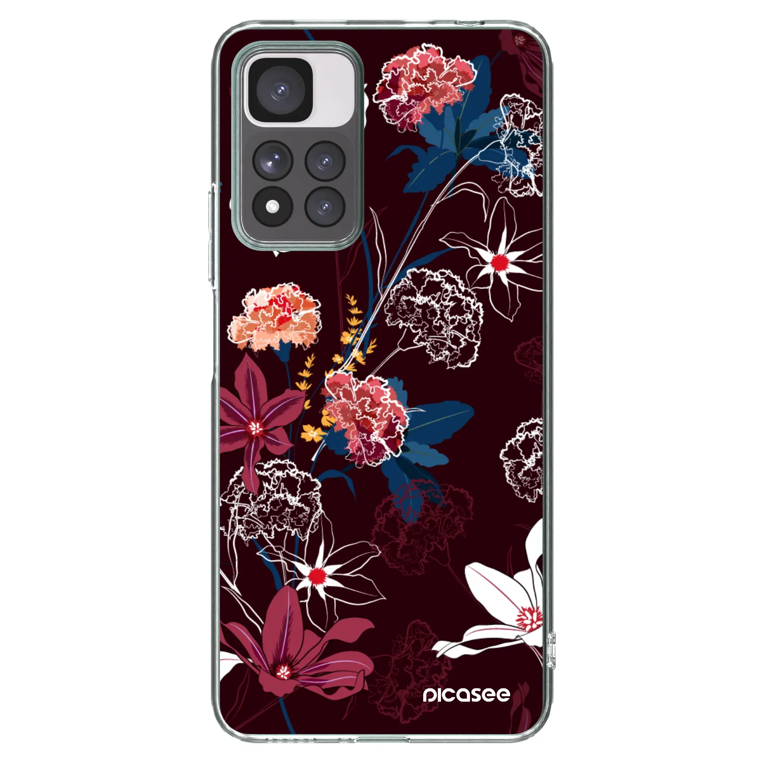 Picasee silikonový průhledný obal pro Xiaomi Redmi Note 11 Pro+ 5G - Dark Meadow