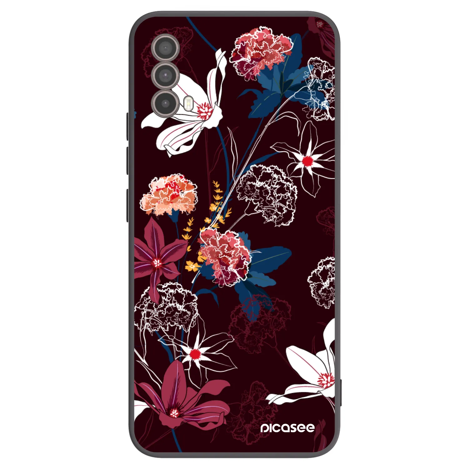 Picasee silikonový černý obal pro Motorola Moto E40 - Dark Meadow