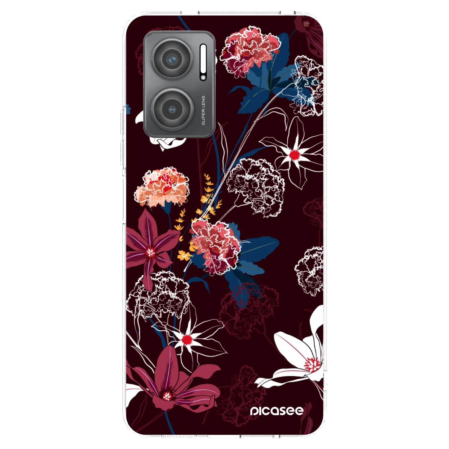 Picasee silikonový průhledný obal pro Xiaomi Redmi 10 5G - Dark Meadow