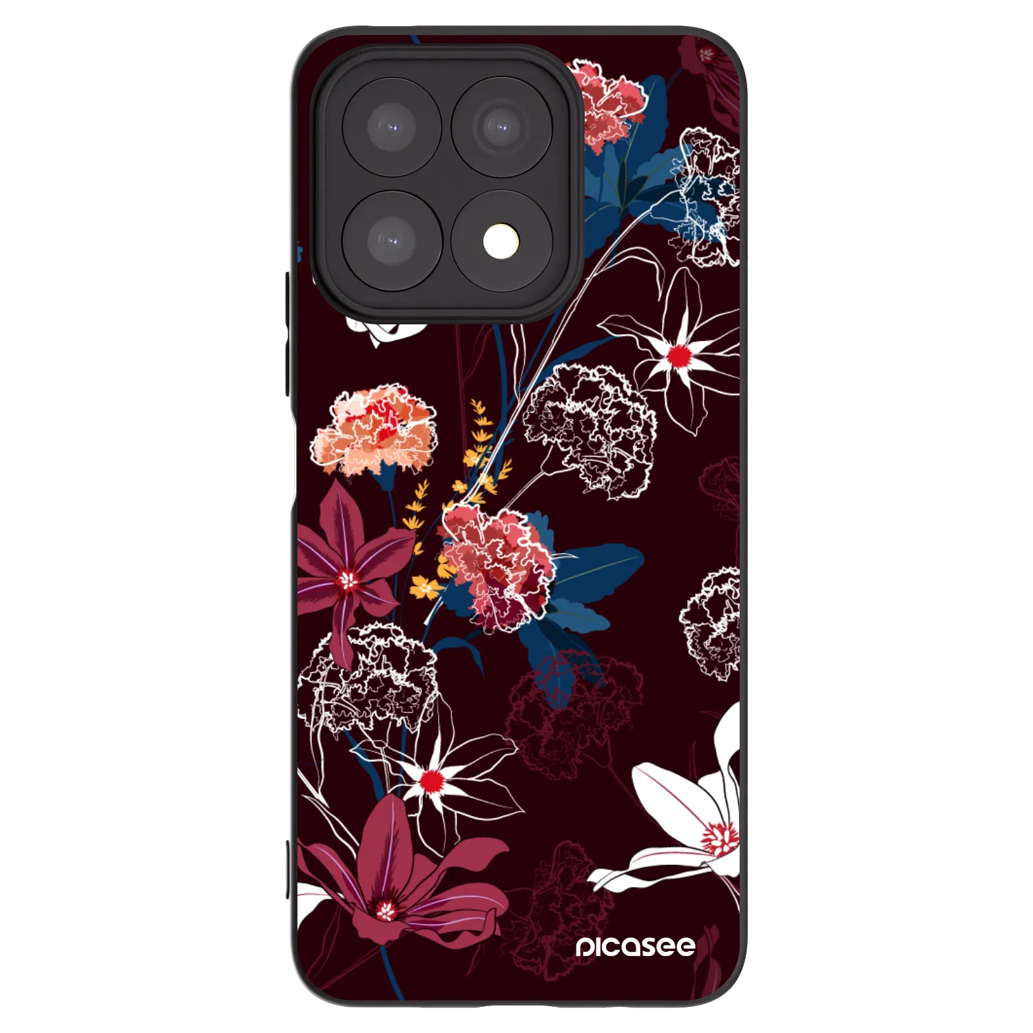 Picasee silikonový černý obal pro Honor X8a - Dark Meadow
