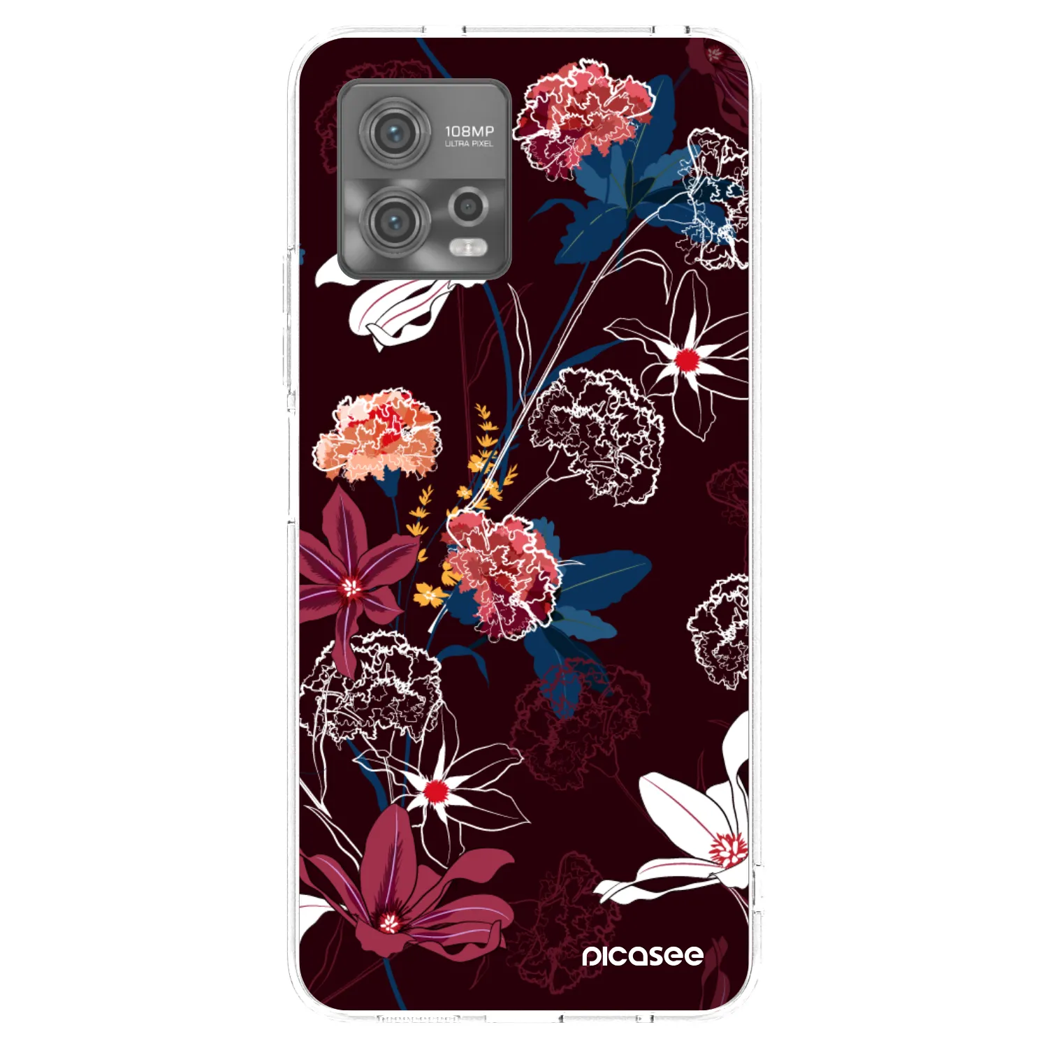 Picasee silikonový průhledný obal pro Motorola Moto G72 - Dark Meadow