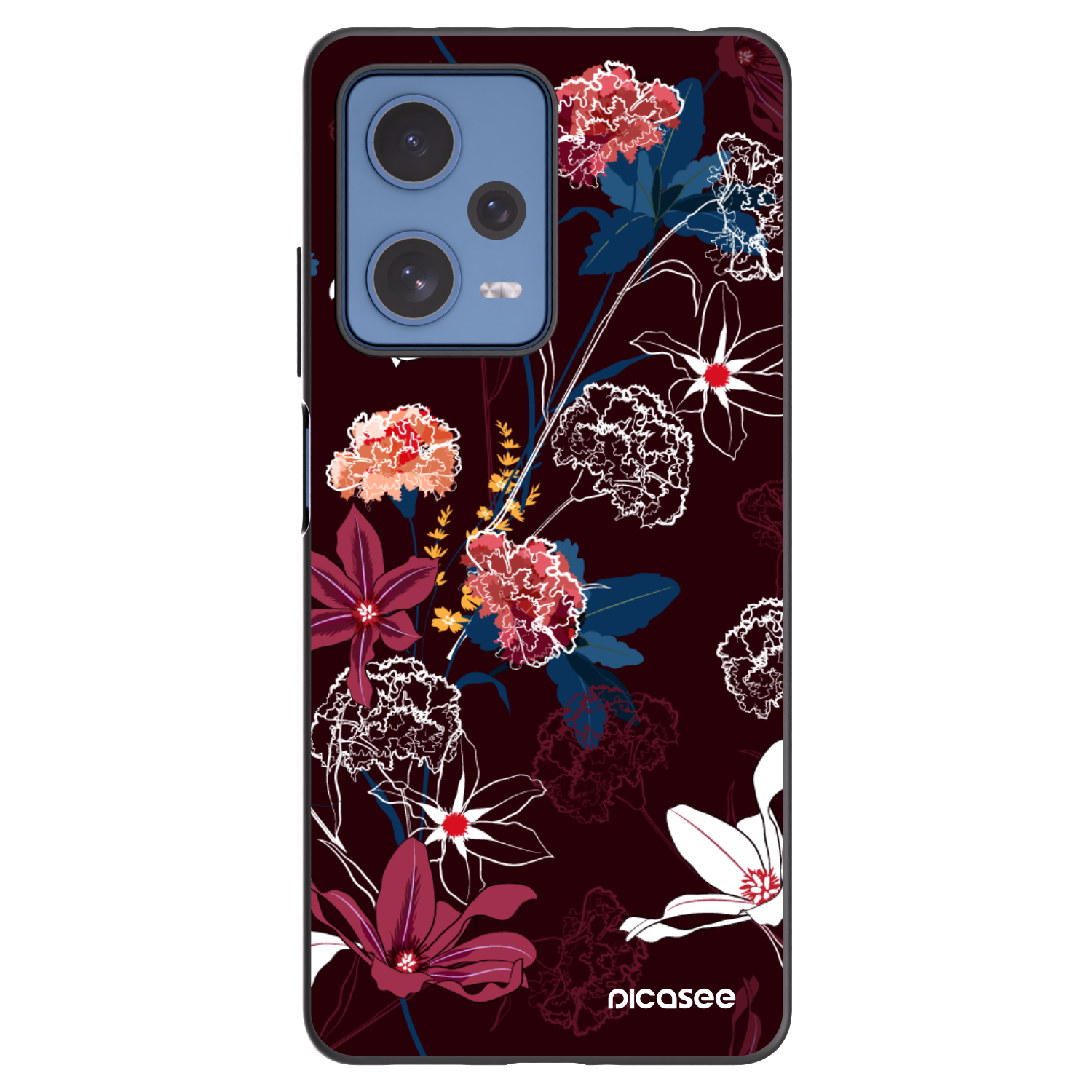 Picasee silikonový černý obal pro Xiaomi Redmi Note 12 Pro 5G - Dark Meadow