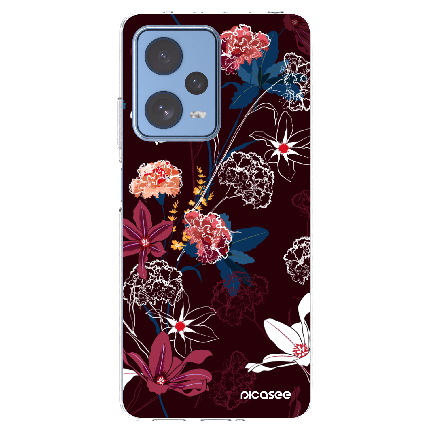 Picasee silikonový průhledný obal pro Xiaomi Redmi Note 12 Pro 5G - Dark Meadow