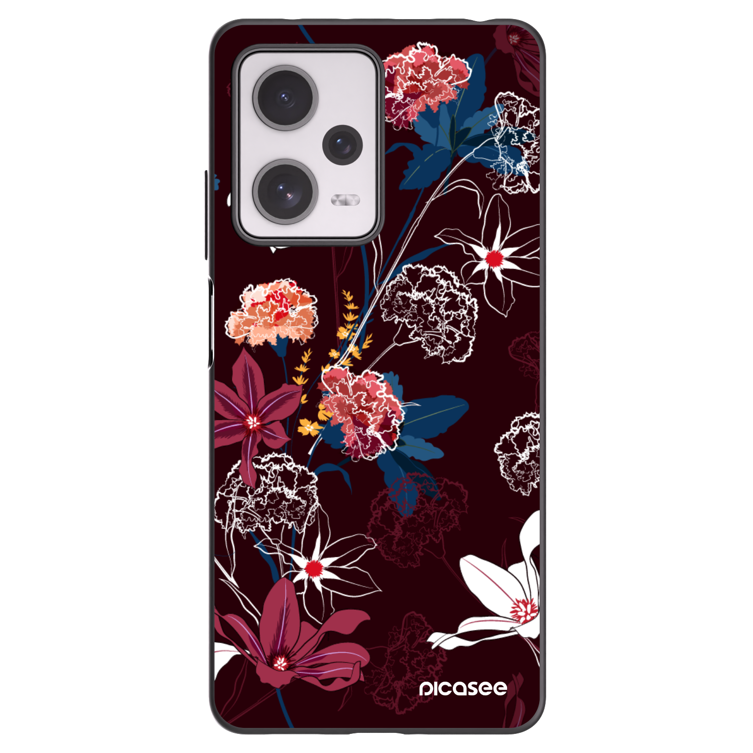 Picasee silikonový černý obal pro Xiaomi Redmi Note 12 Pro+ 5G - Dark Meadow