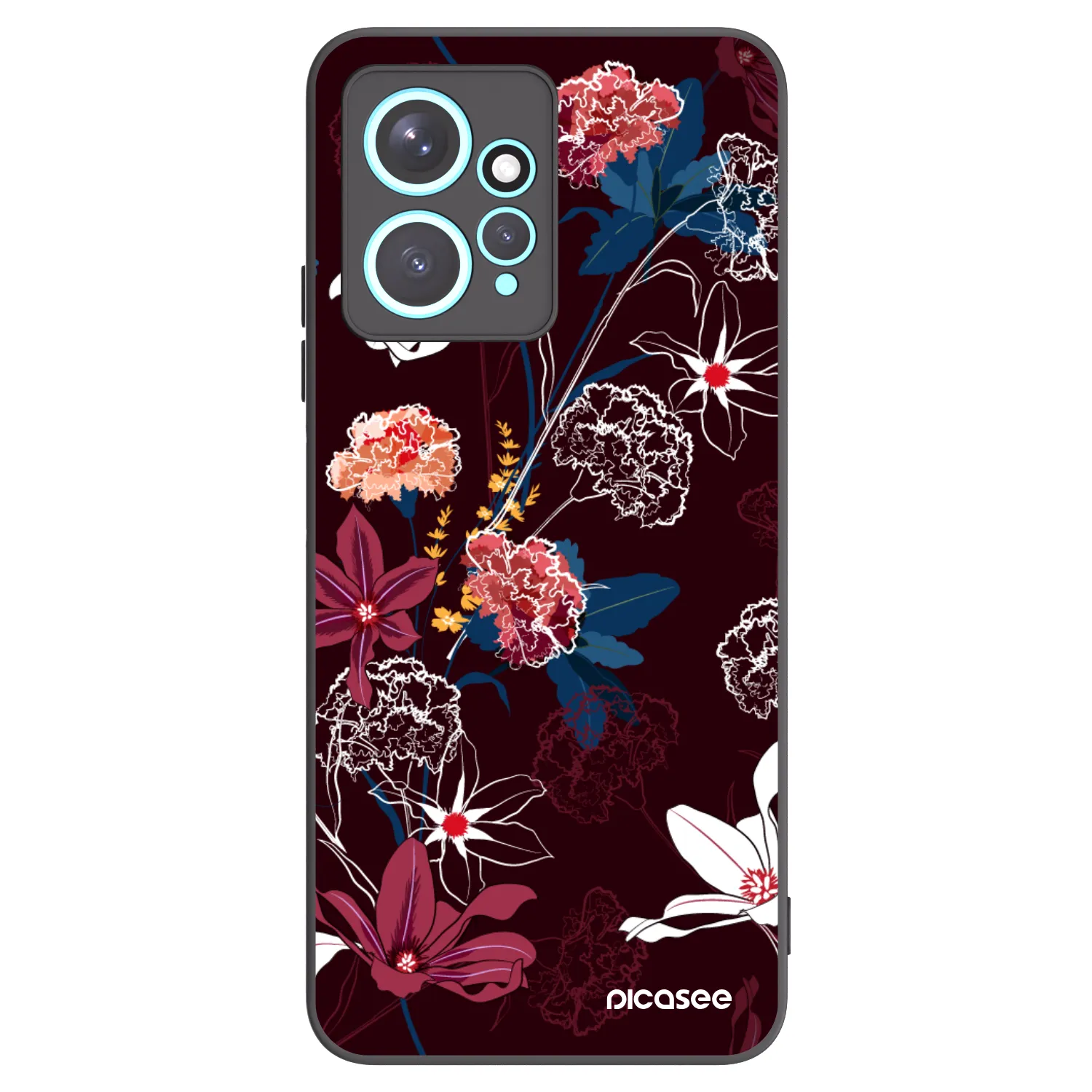 Picasee silikonový černý obal pro Xiaomi Redmi Note 12 4G - Dark Meadow