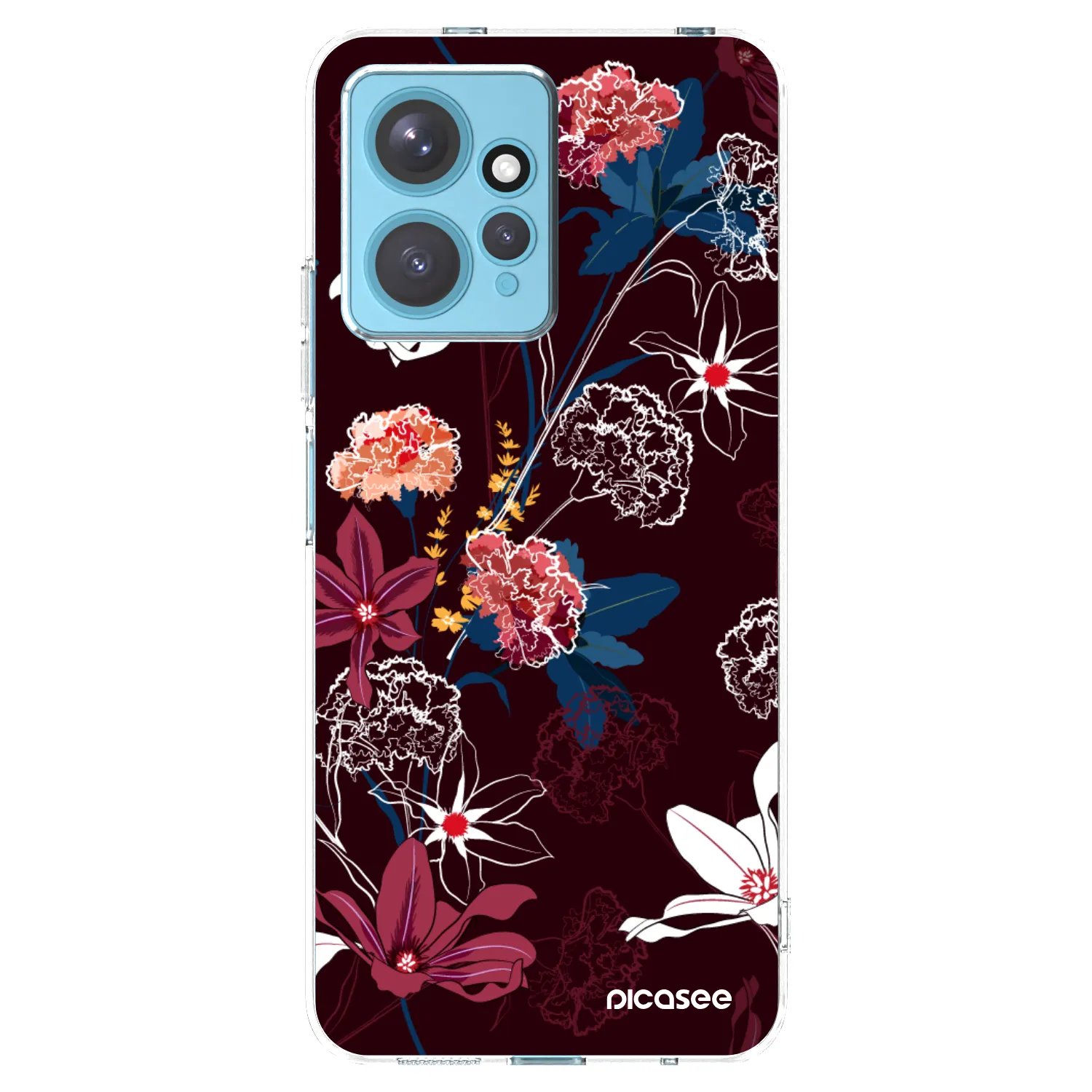 Picasee silikonový průhledný obal pro Xiaomi Redmi Note 12 4G - Dark Meadow