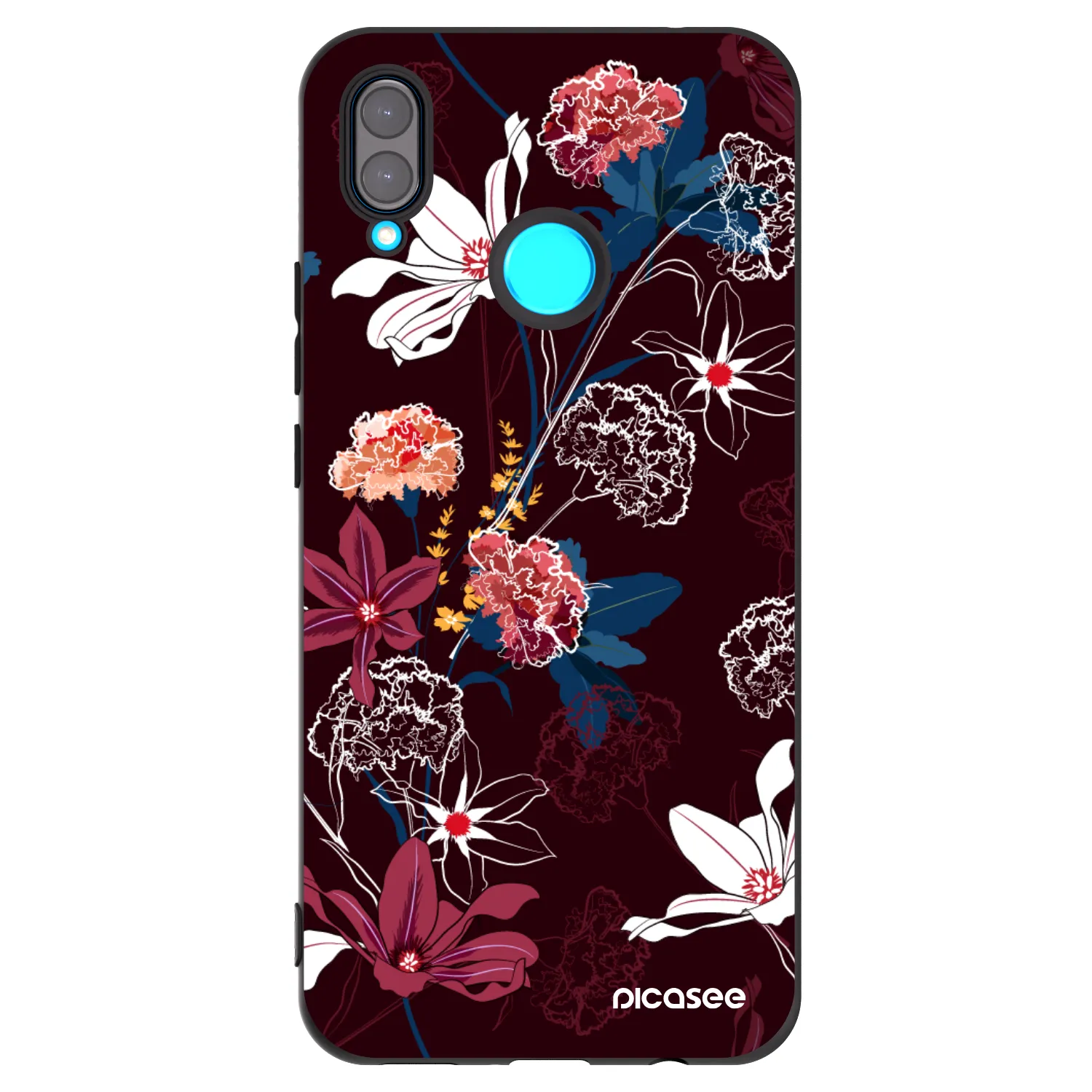 Picasee silikonový černý obal pro Huawei Nova 3i - Dark Meadow