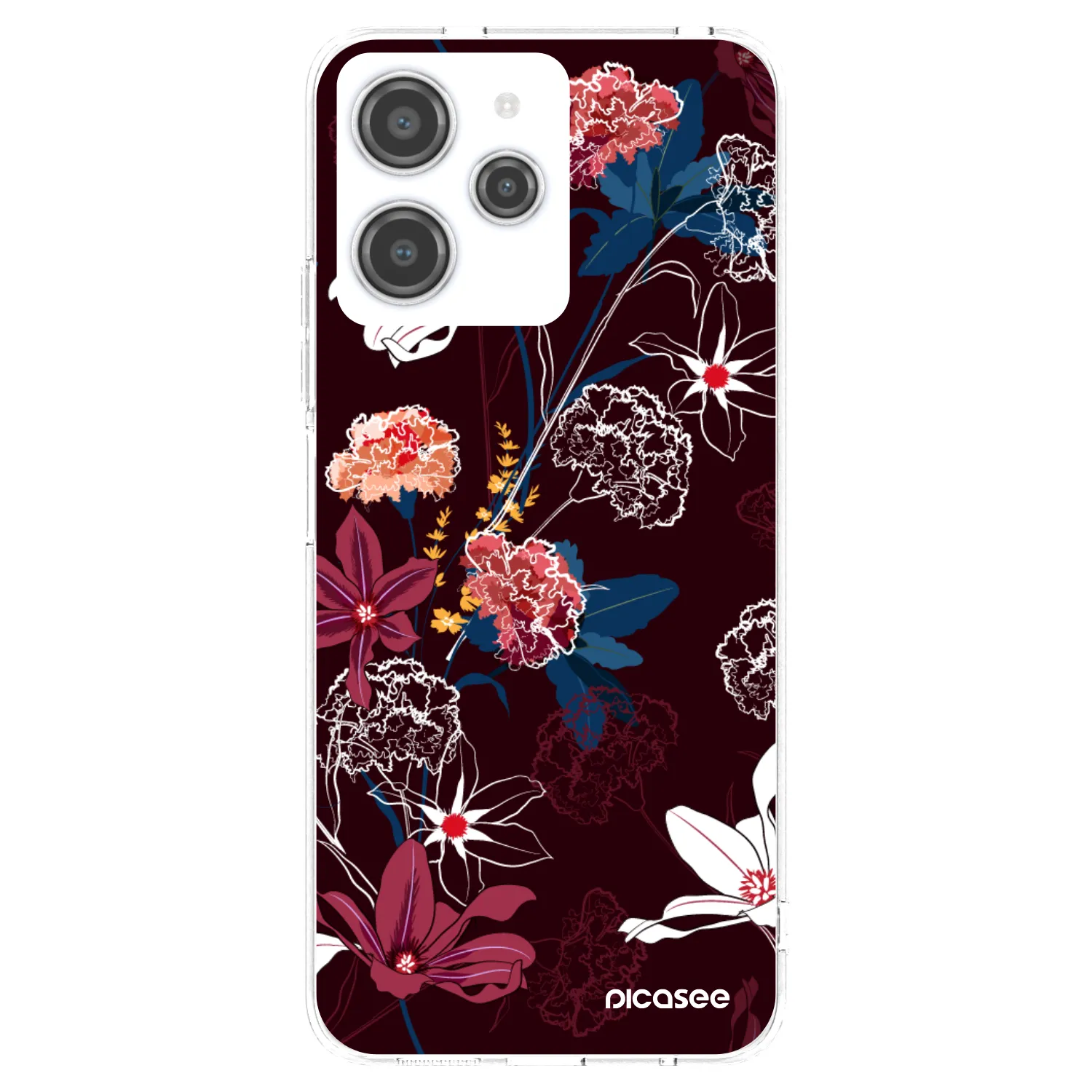 Picasee silikonový průhledný obal pro Xiaomi Redmi 12 4G - Dark Meadow
