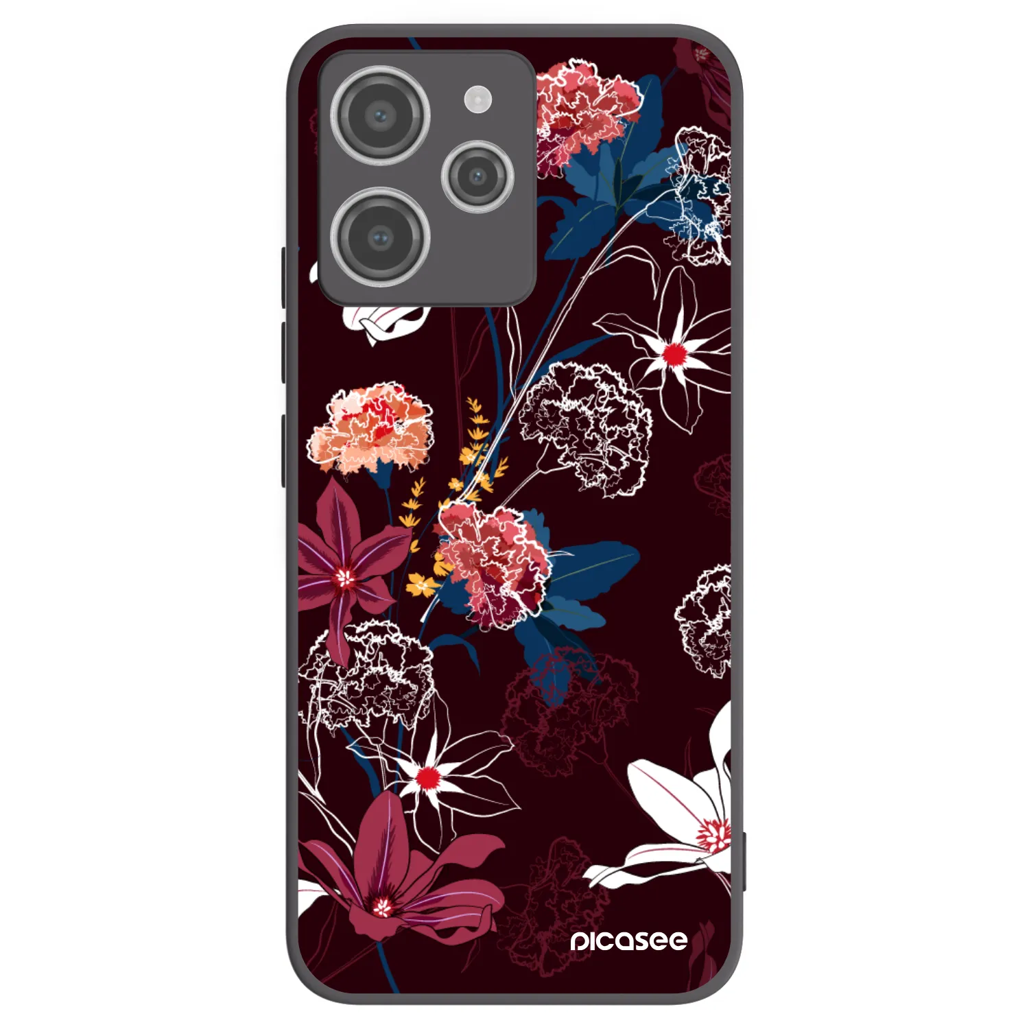 Picasee silikonový černý obal pro Xiaomi Redmi 12 4G - Dark Meadow