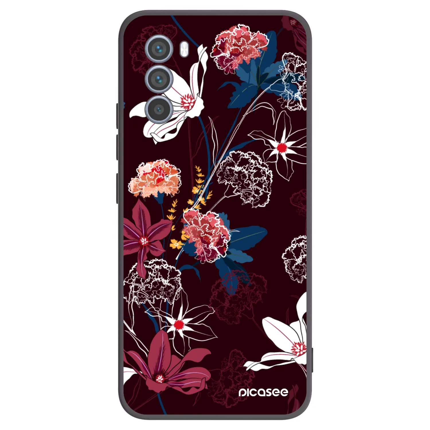 Picasee silikonový černý obal pro Motorola Moto G62 - Dark Meadow
