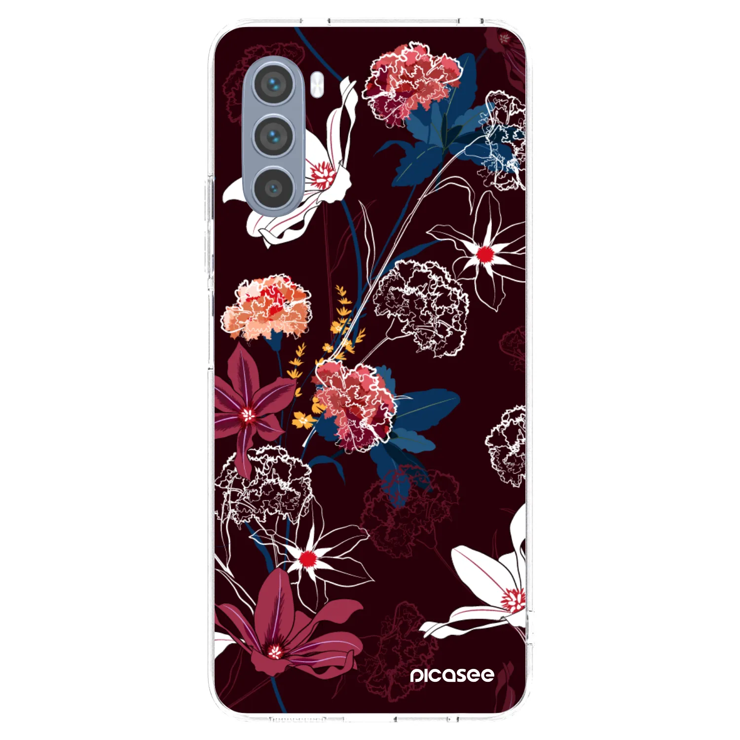 Picasee silikonový průhledný obal pro Motorola Moto G62 - Dark Meadow