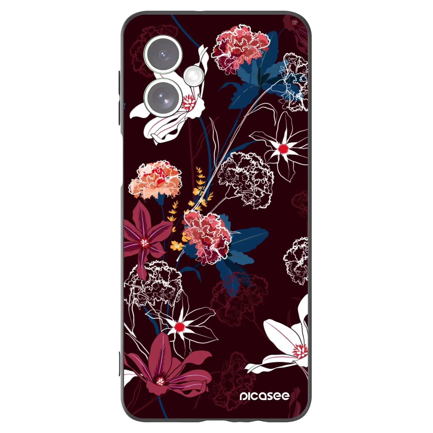 Picasee silikonový černý obal pro Motorola Moto G54 5G - Dark Meadow