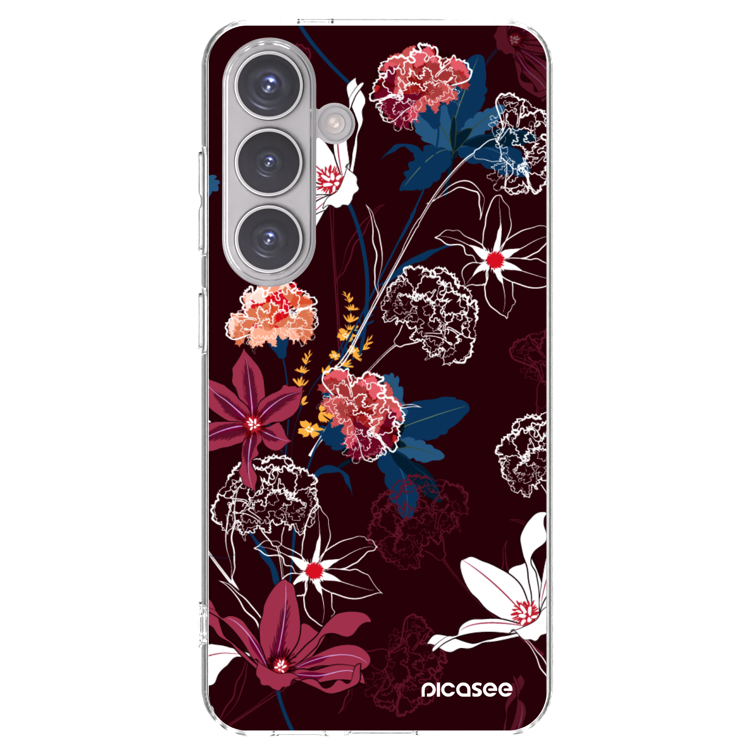 Picasee silikonový průhledný obal pro Samsung Galaxy S24 S921B 5G - Dark Meadow
