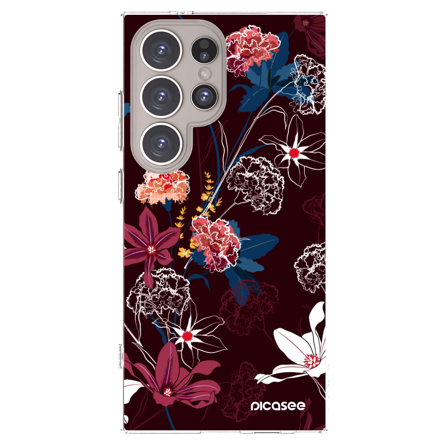Picasee silikonový průhledný obal pro Samsung Galaxy S24 Ultra S928B 5G - Dark Meadow