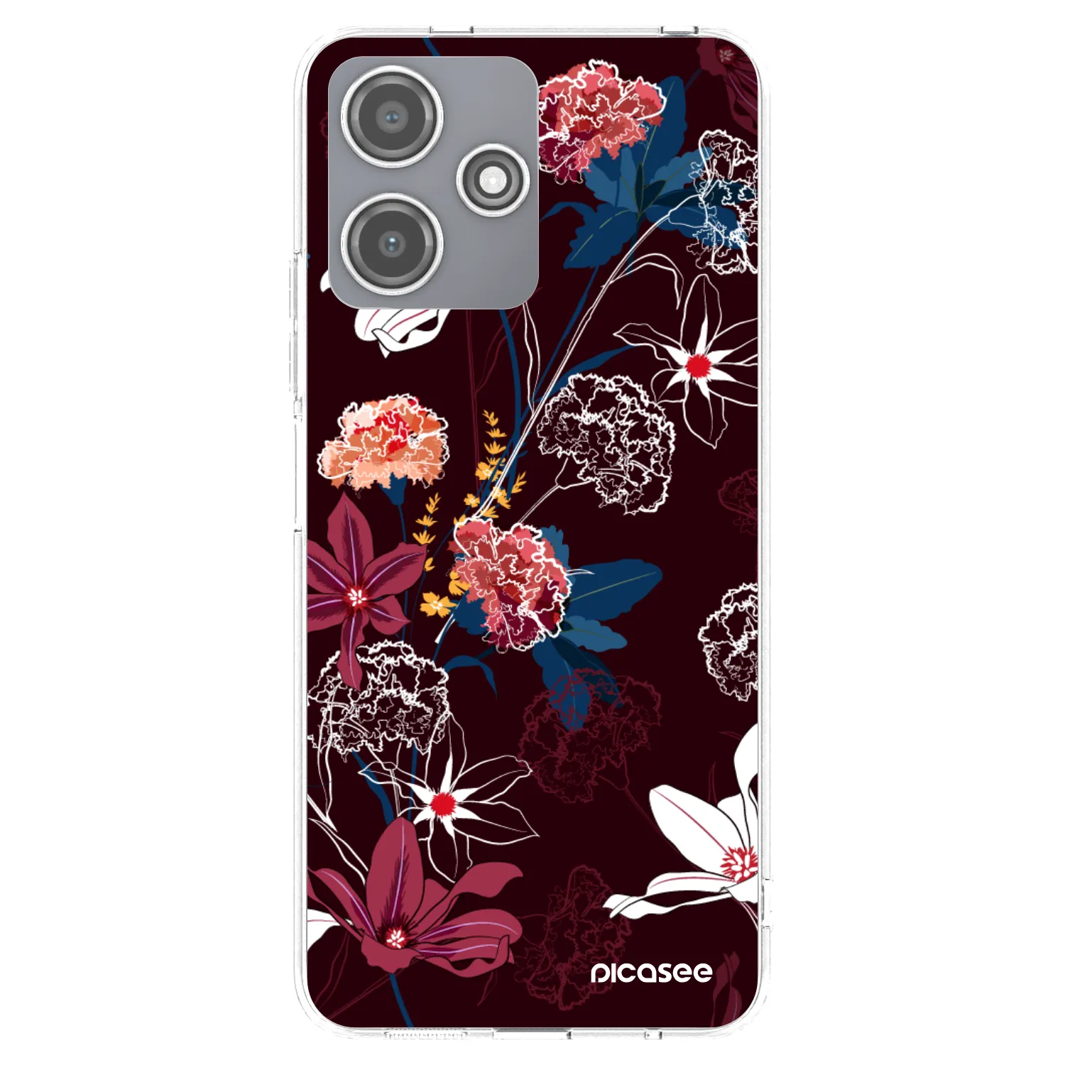 Picasee silikonový průhledný obal pro Xiaomi Redmi 12 5G - Dark Meadow