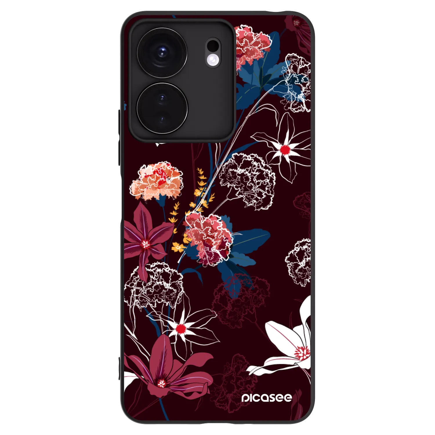 Picasee silikonový černý obal pro Xiaomi Redmi 13C 4G - Dark Meadow