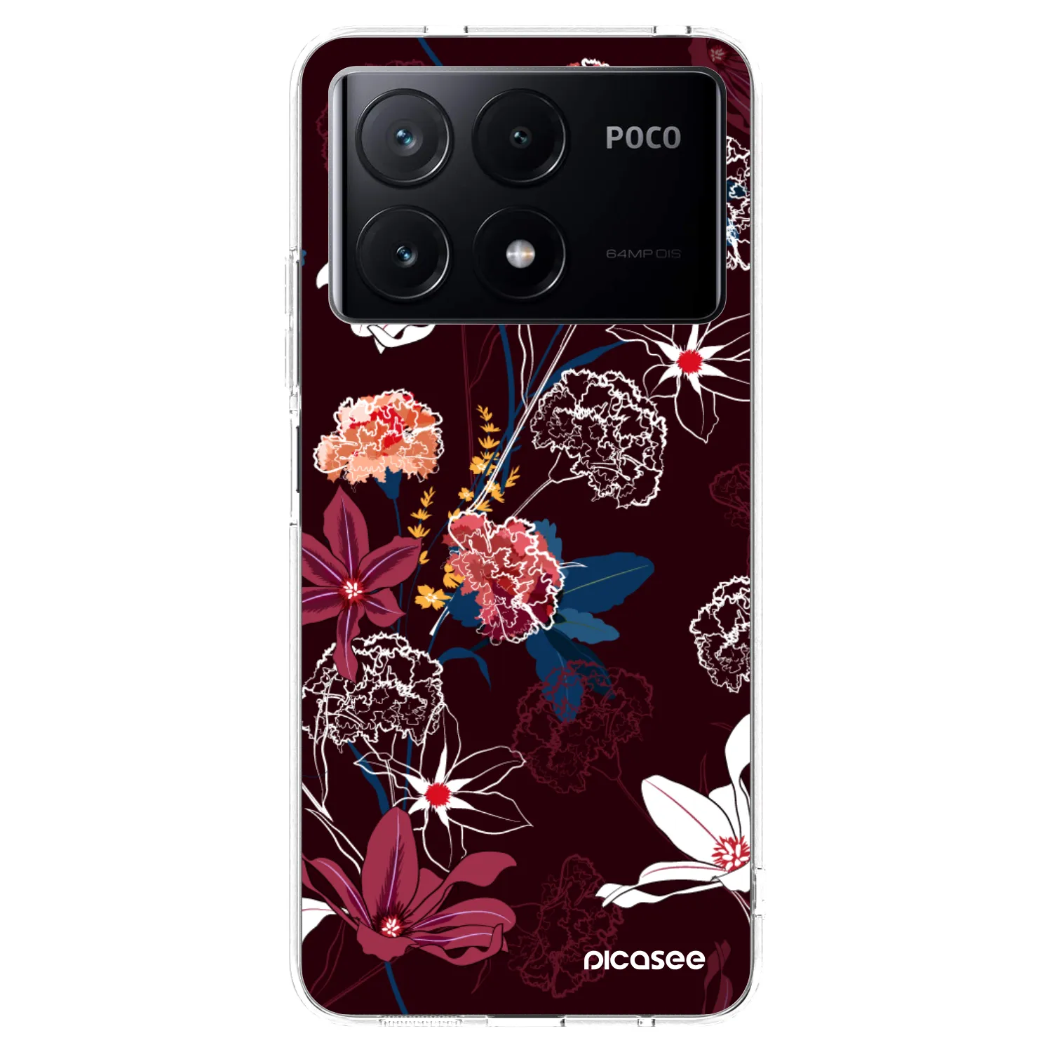 Picasee silikonový průhledný obal pro Xiaomi Poco X6 Pro - Dark Meadow