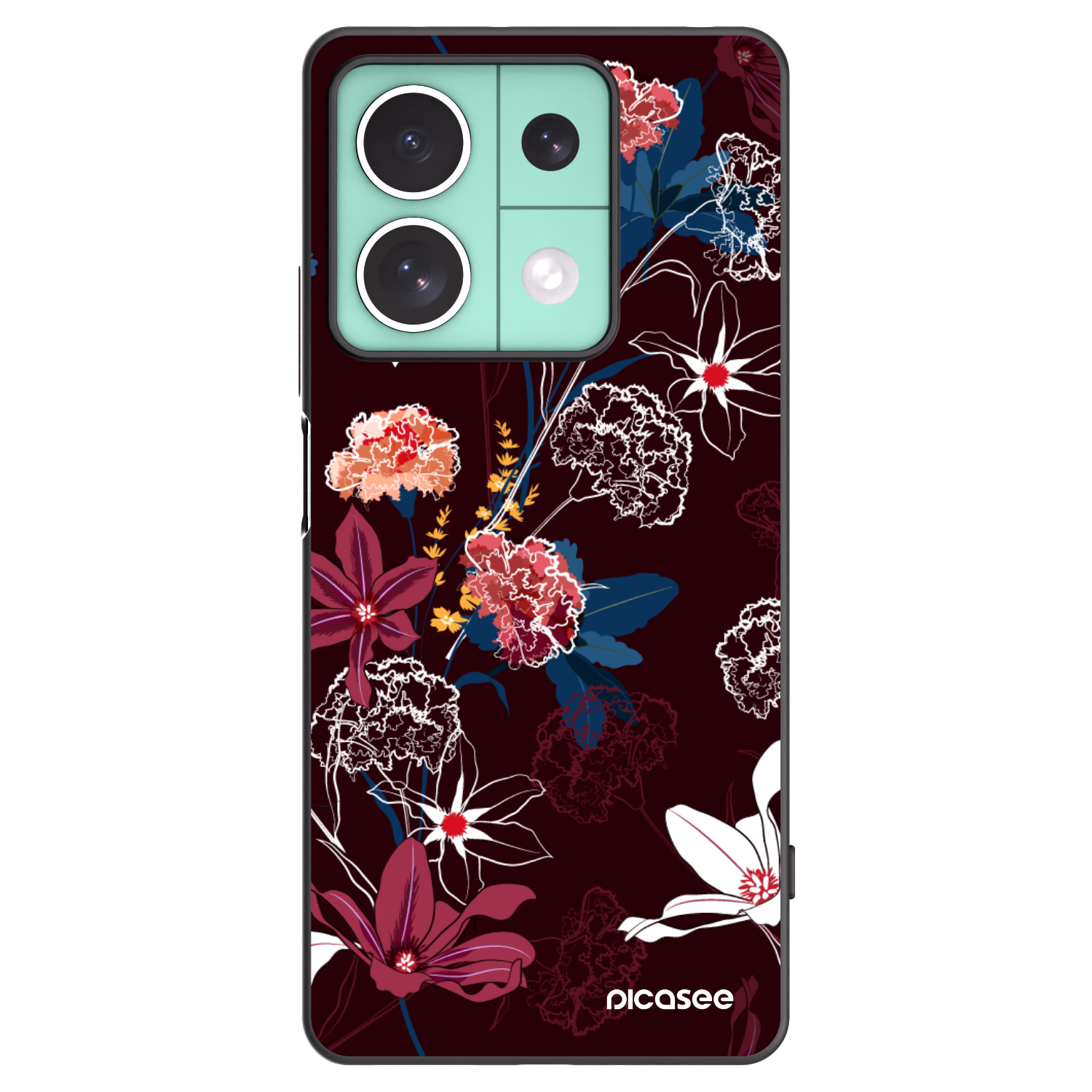 Picasee silikonový černý obal pro Xiaomi Redmi Note 13 5G - Dark Meadow