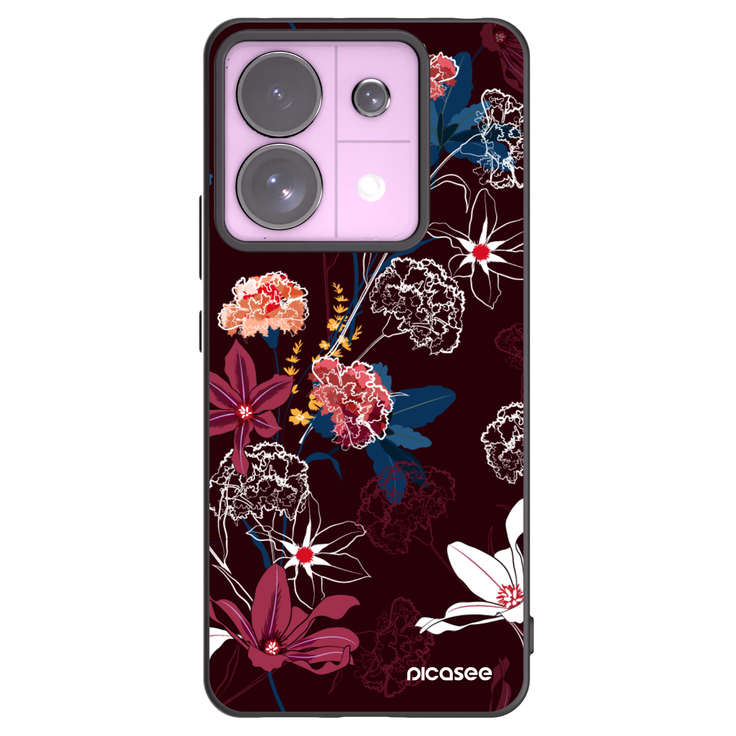 Picasee silikonový černý obal pro Xiaomi Redmi Note 13 Pro 5G - Dark Meadow