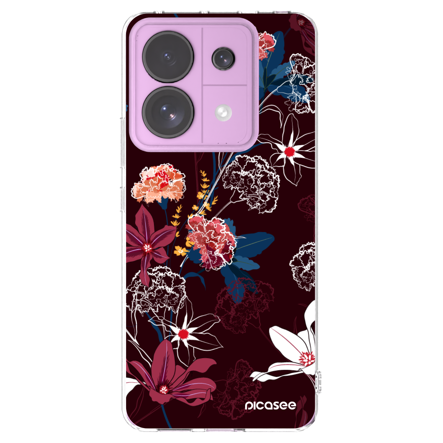 Picasee silikonový průhledný obal pro Xiaomi Redmi Note 13 Pro 5G - Dark Meadow
